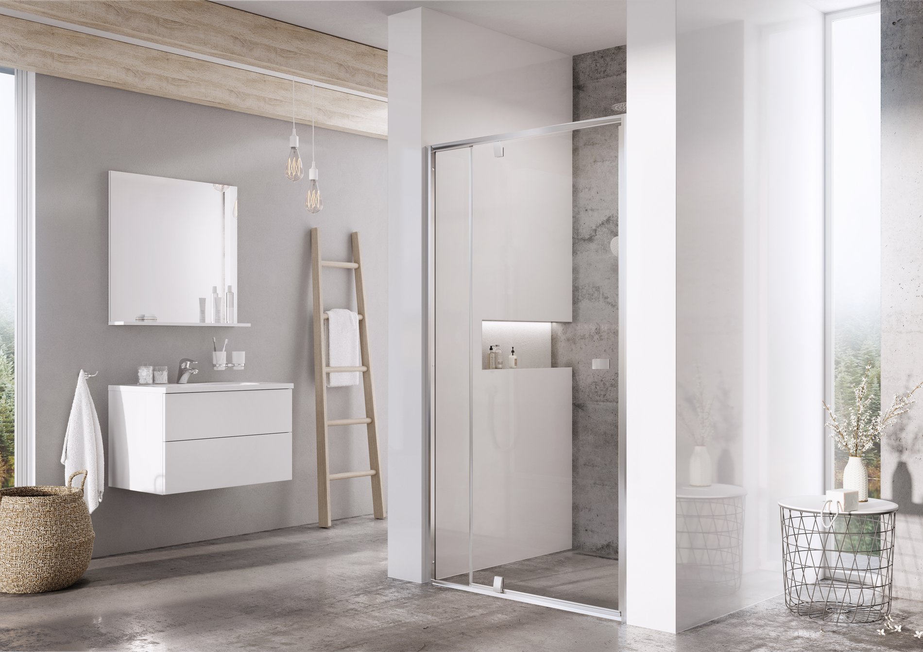 Ravak Pivot PDOP2-110 zuhanyajtó krómhatású transparent * – Zuhanyajtók