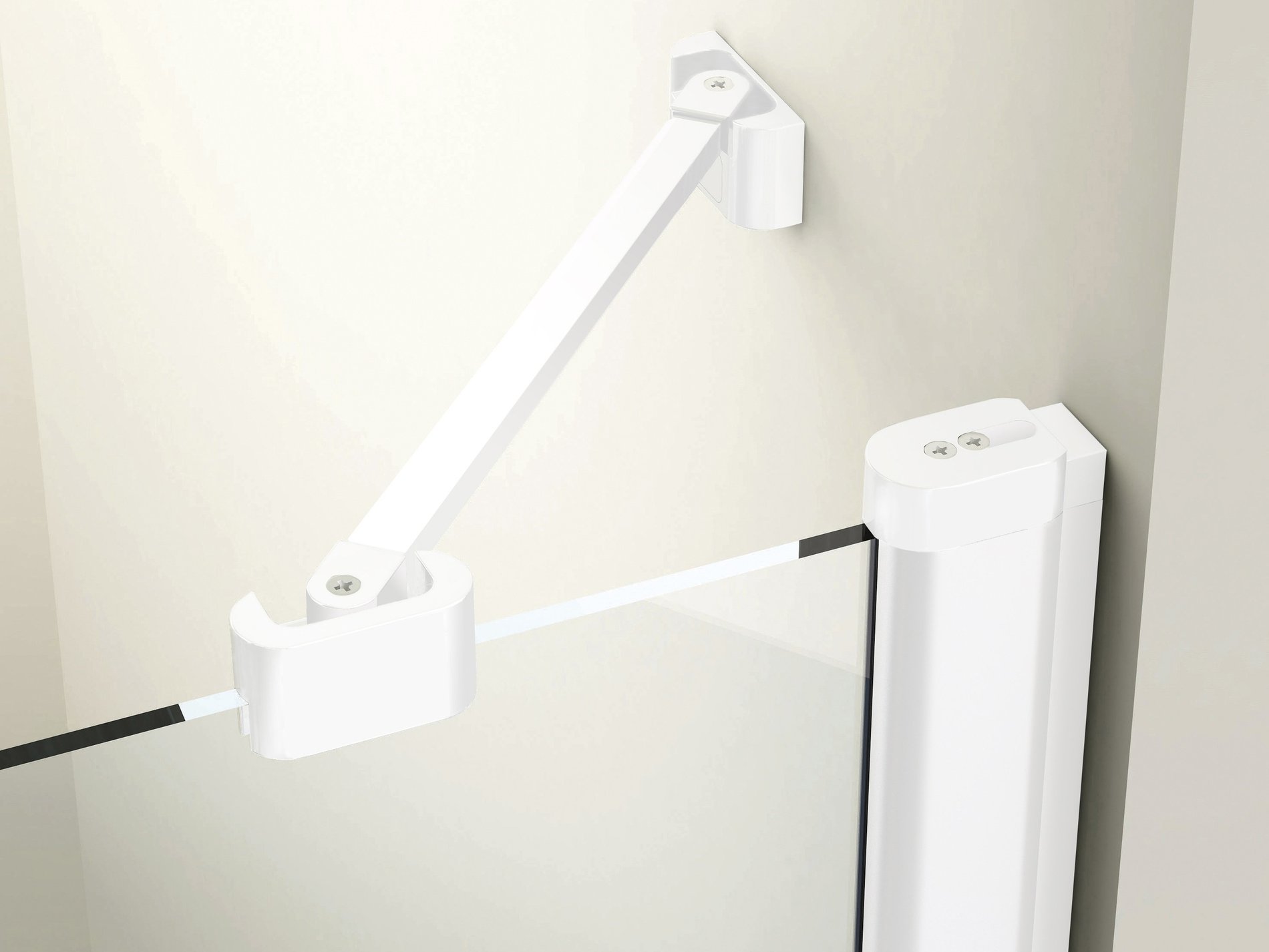 Ravak Chrome CSDL2-100 zuhanyajtó matt fehér transparent – Zuhanyajtók