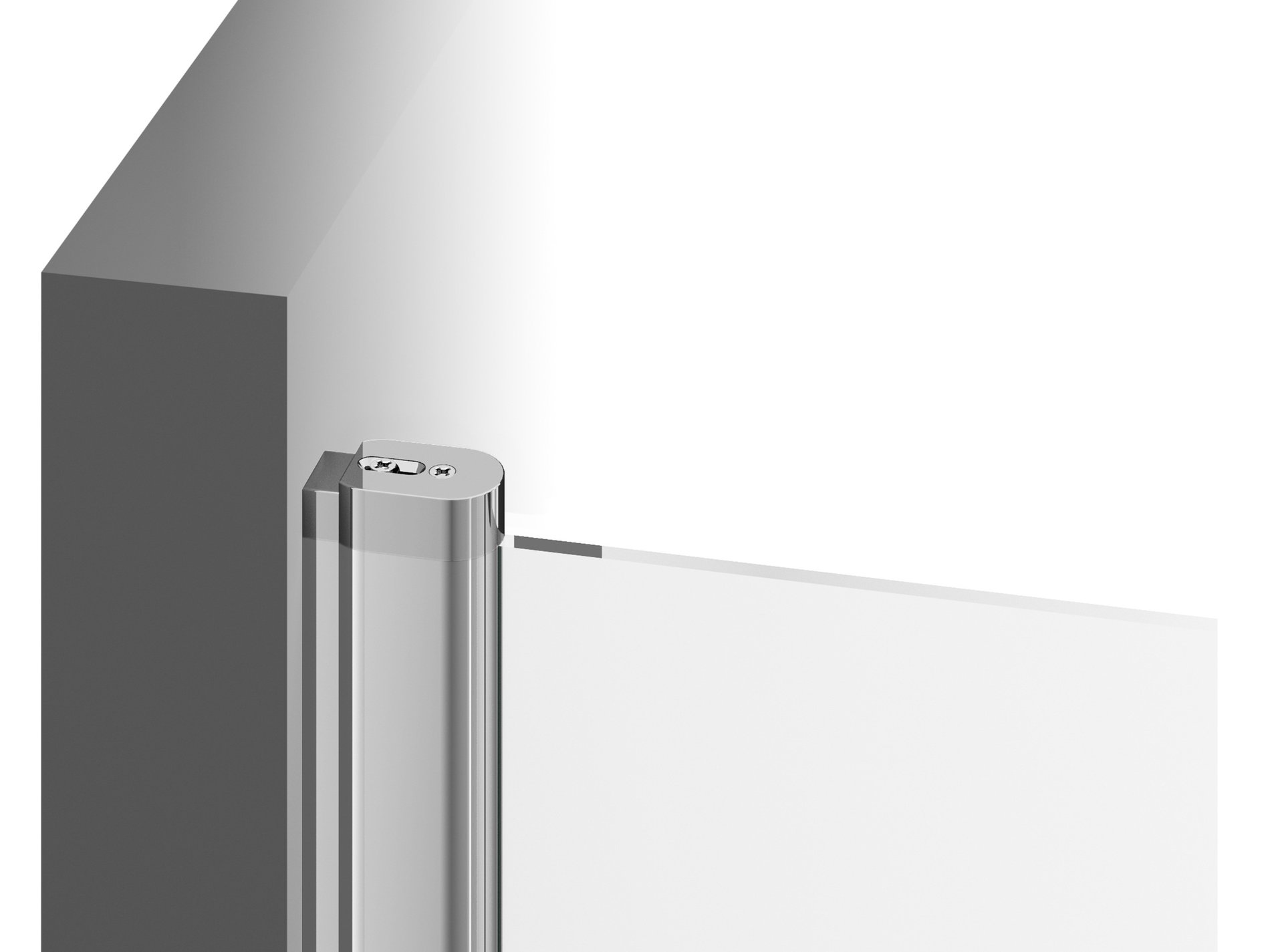 Ravak Chrome CSDL2-100 zuhanyajtó matt fehér transparent – Zuhanyajtók