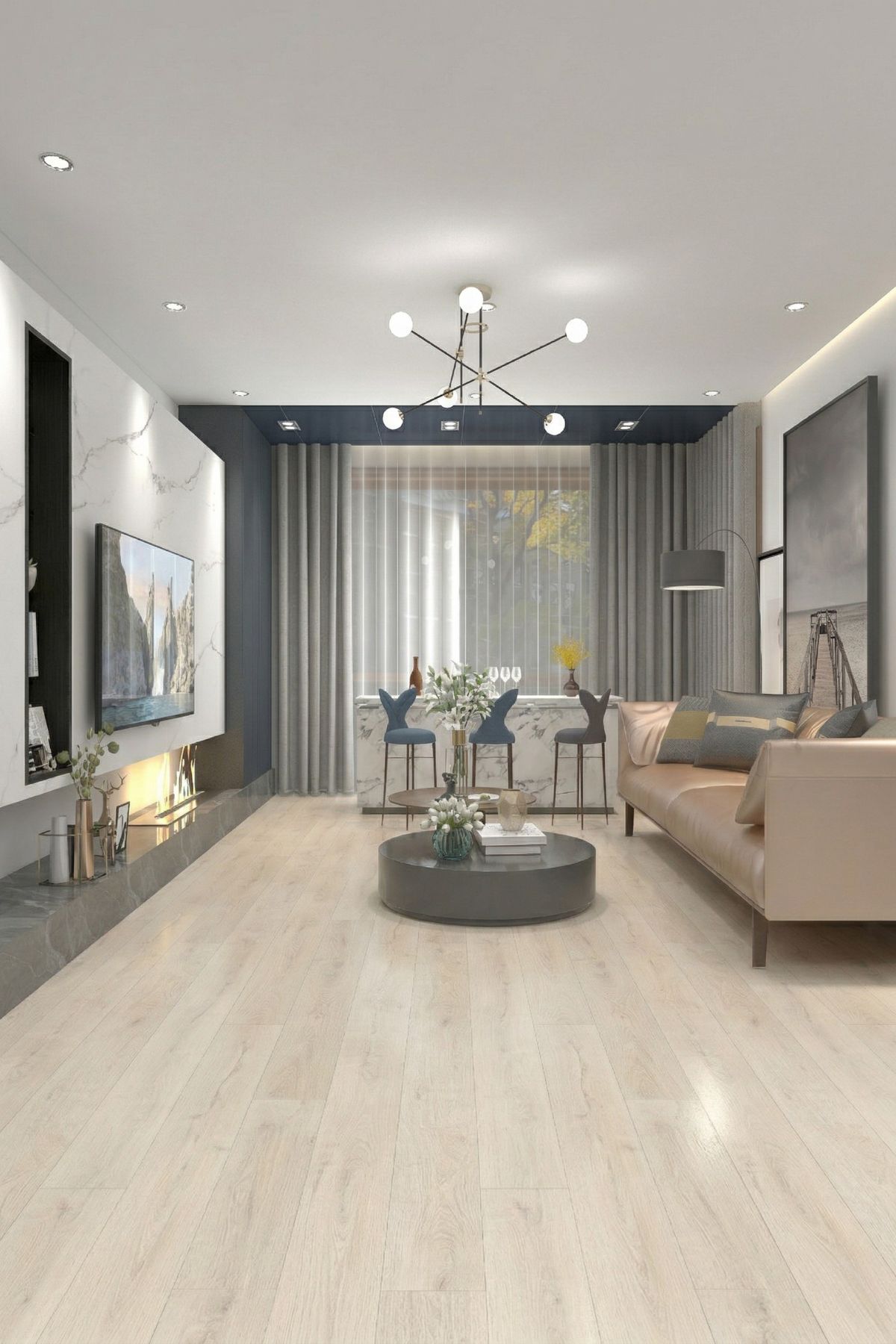 Econfloor La Boheme Oak cream – Bézs, SPC / Vinyl padló