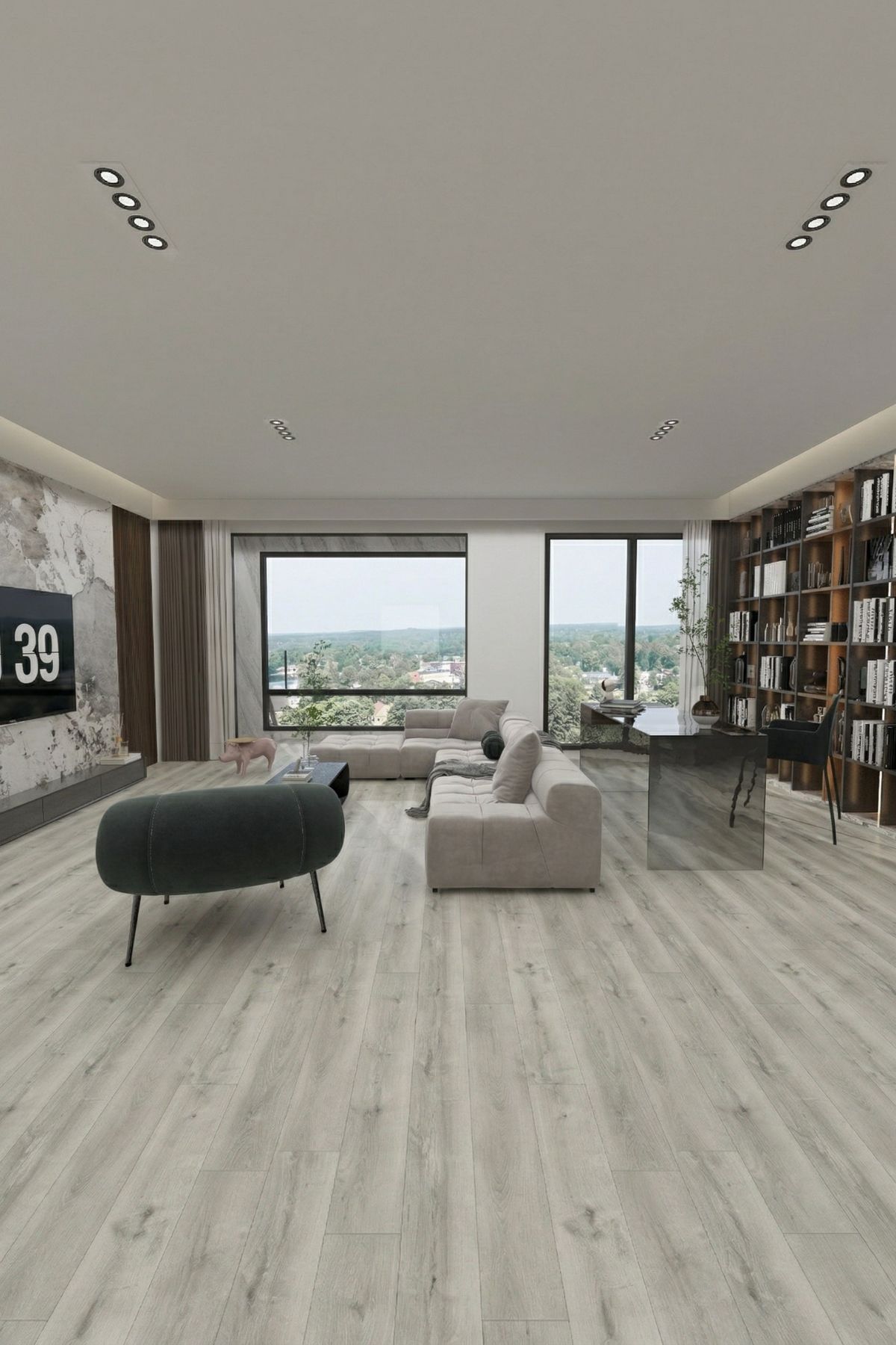 Econfloor La Boheme Ontano white – Világos Szürke, SPC / Vinyl padló