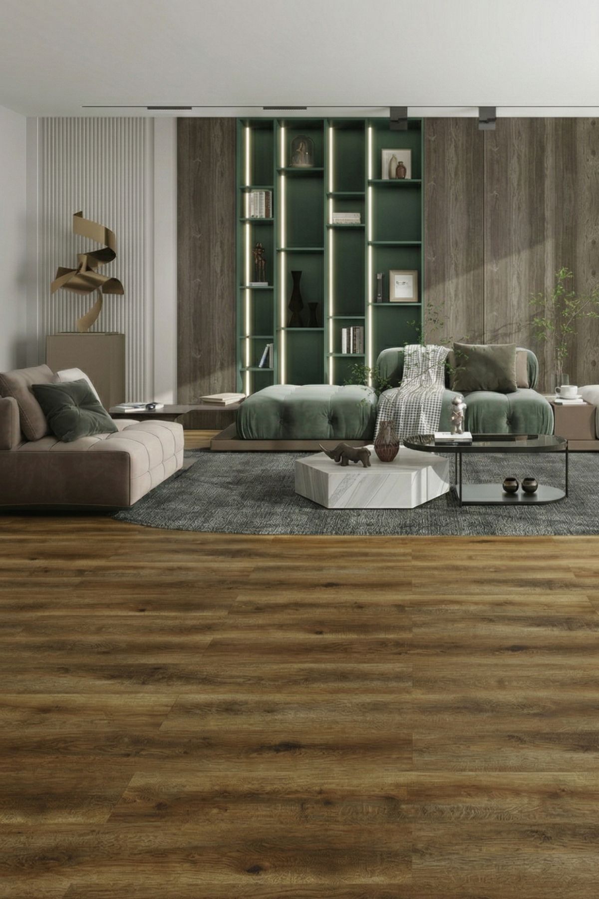 Econfloor La Boheme Chene rustic – Sötét barna, SPC / Vinyl padló