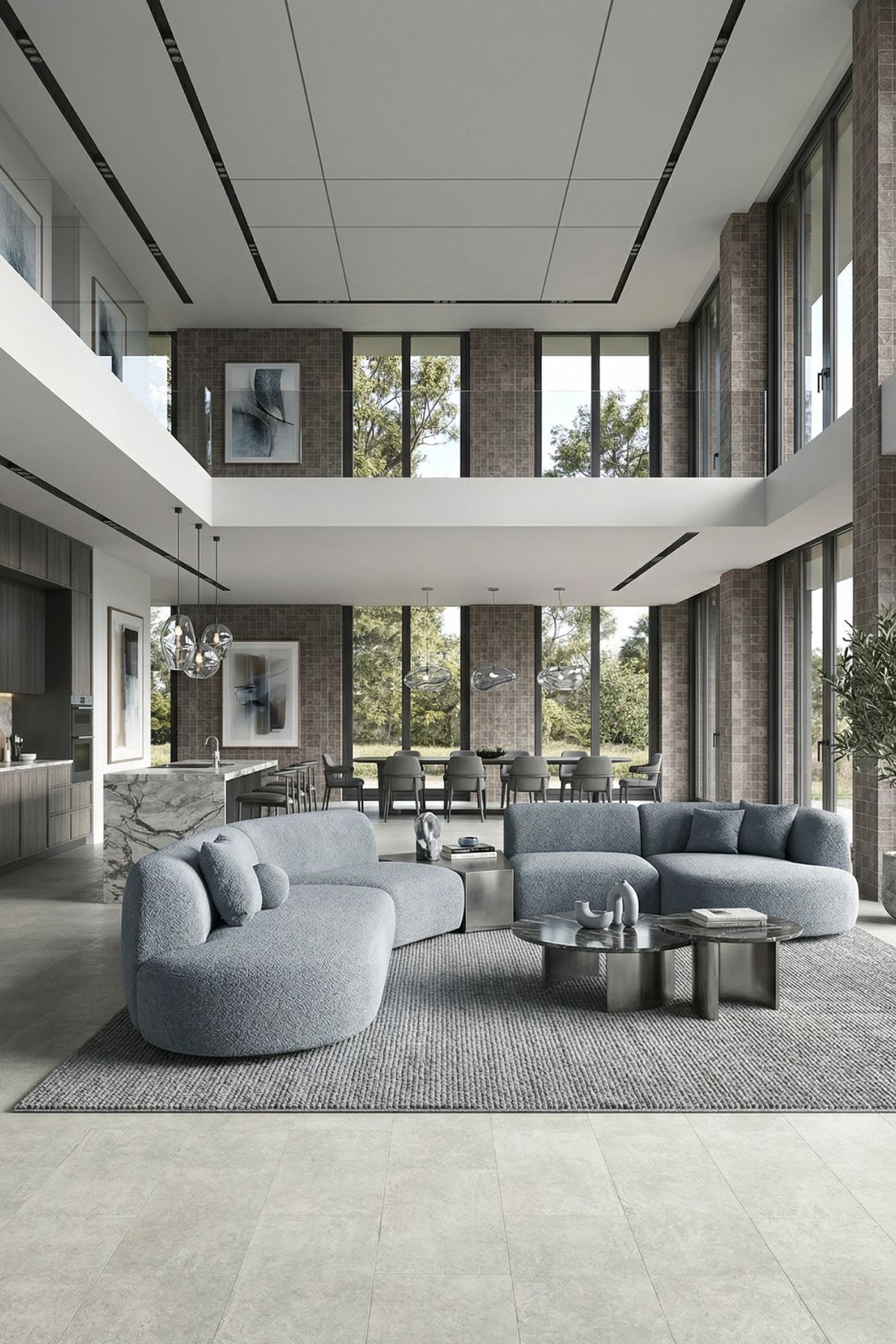 Econfloor La Villi Beton Concrete – Szürke, SPC / Vinyl padló
