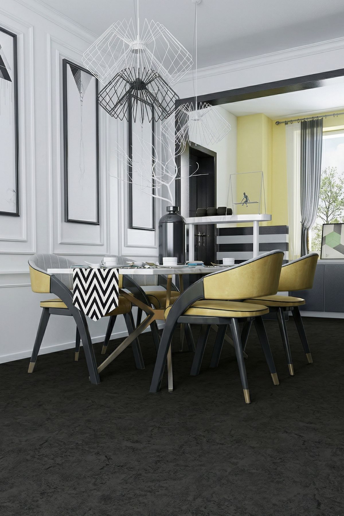 Econfloor La Villi Beton Antrazit – Sötét Szürke, SPC / Vinyl padló