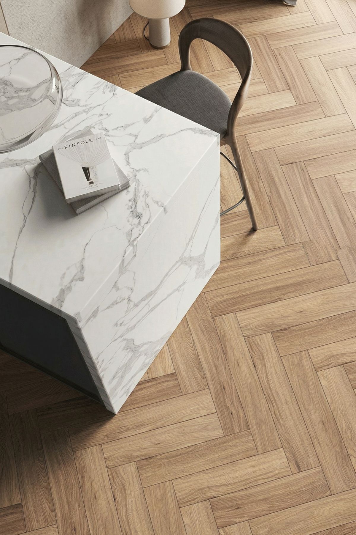 Econfloor Herringbone Oak New Jersey – Barna, SPC / Vinyl padló