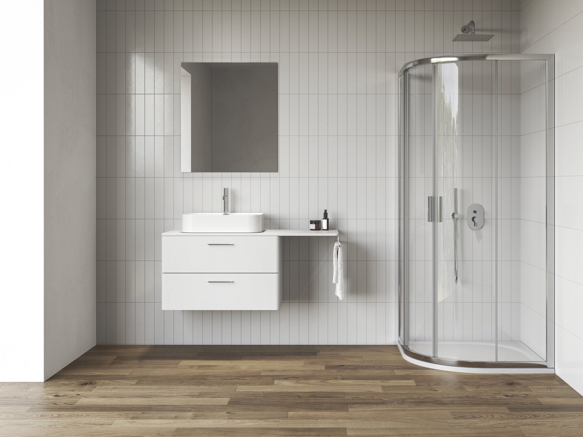Ravak Blix II NBLCP4 80x80 zuhanykabin krómhatású transparent – Negyedköríves zuhanykabinok