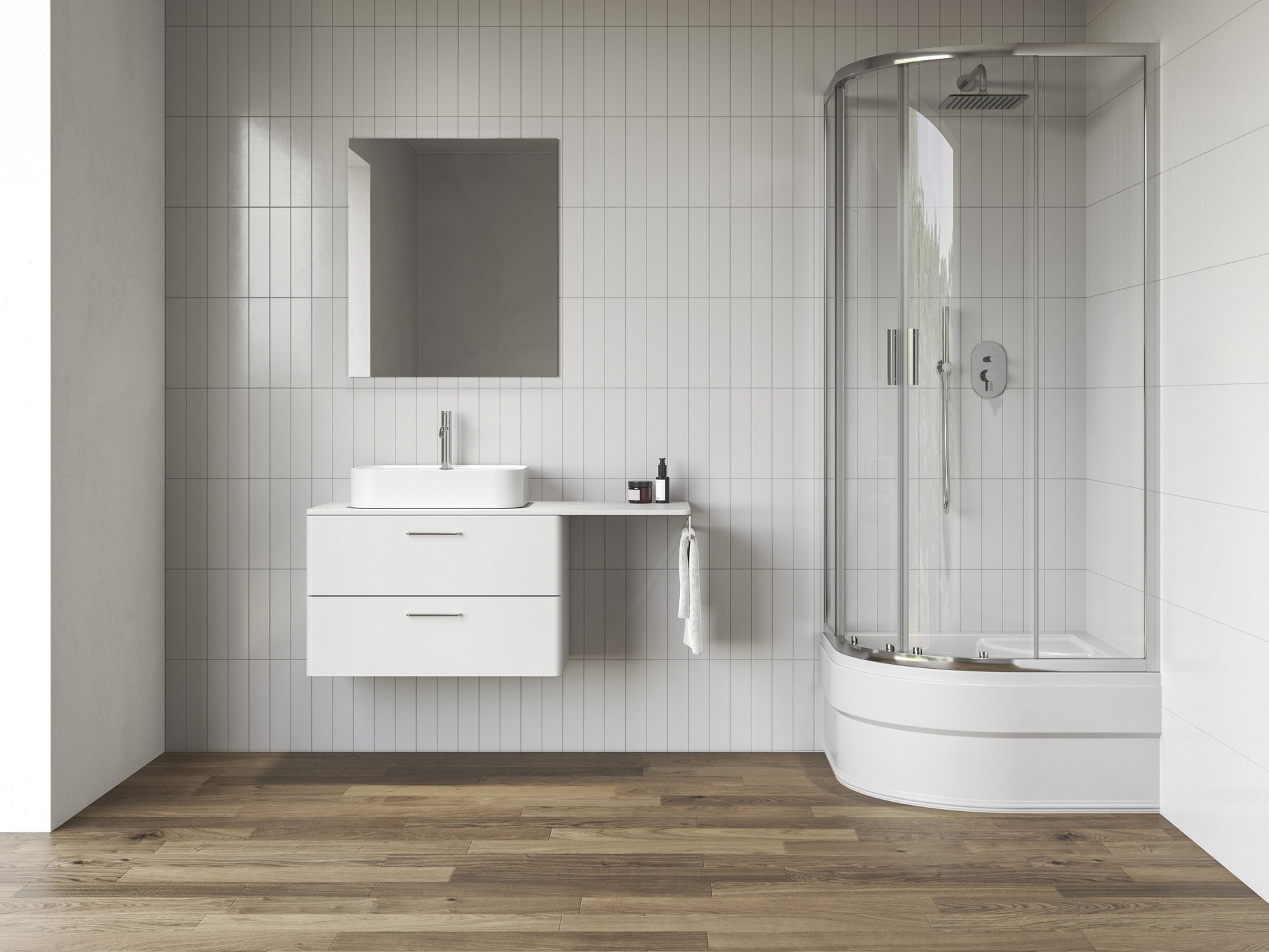 Ravak Blix II NBLCP4 Sabina 80x80 zuhanykabin krómhatású transparent – Negyedköríves zuhanykabinok