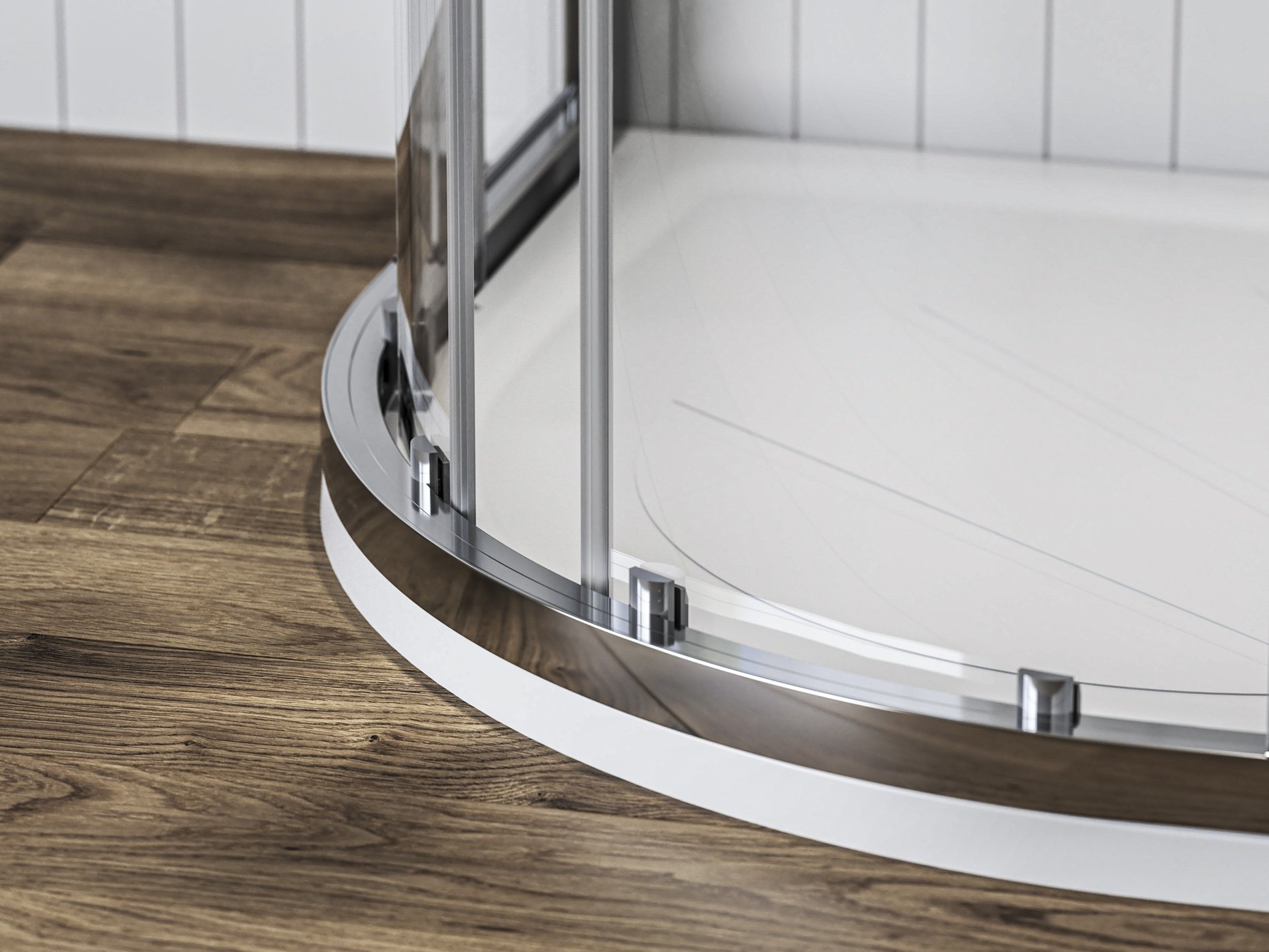 Ravak Blix II NBLCP4 90x90 zuhanykabin krómhatású transparent – Negyedköríves zuhanykabinok
