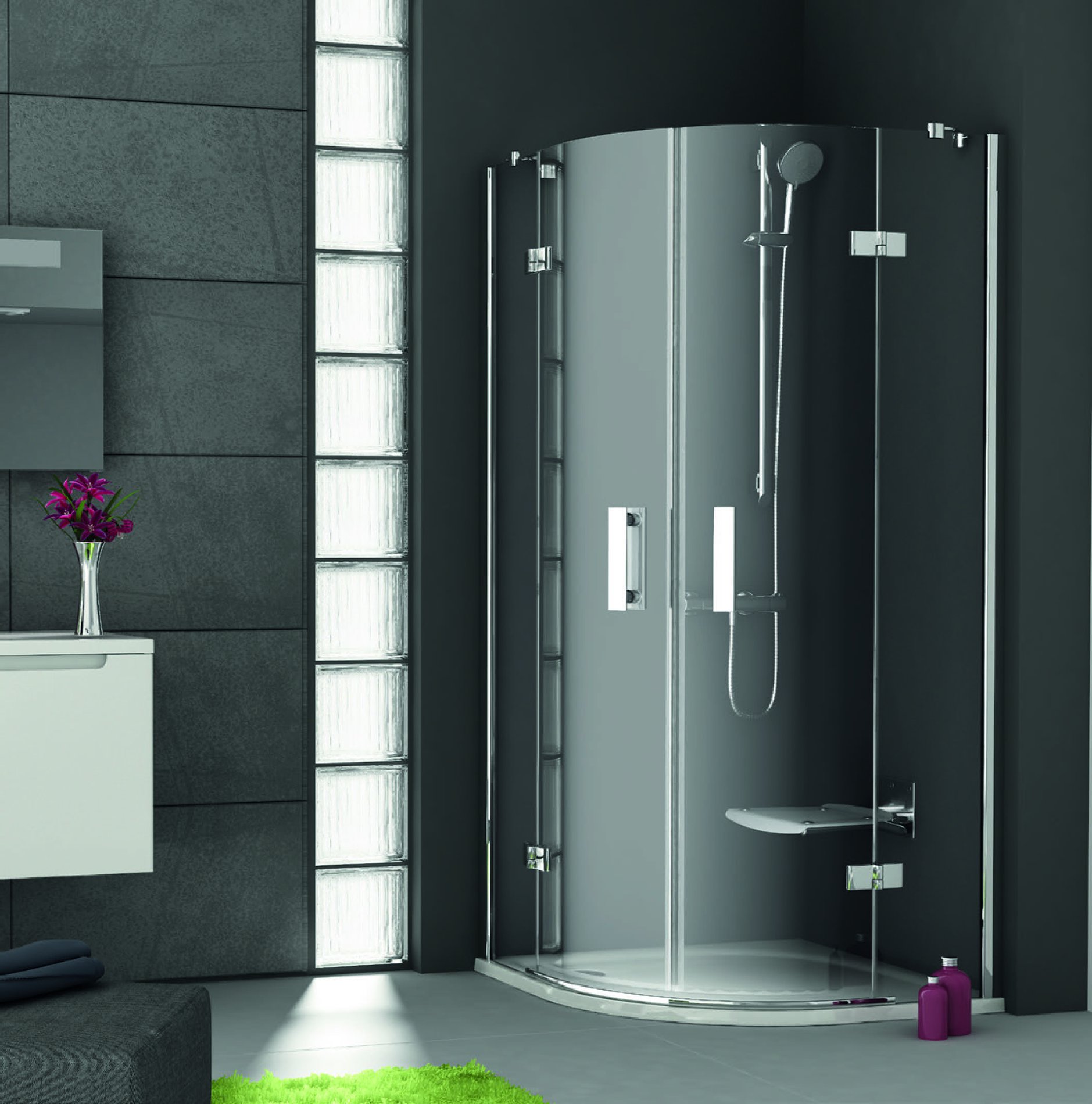 SmartLine SMSKK4 90x90 zuhanykabin króm transparent