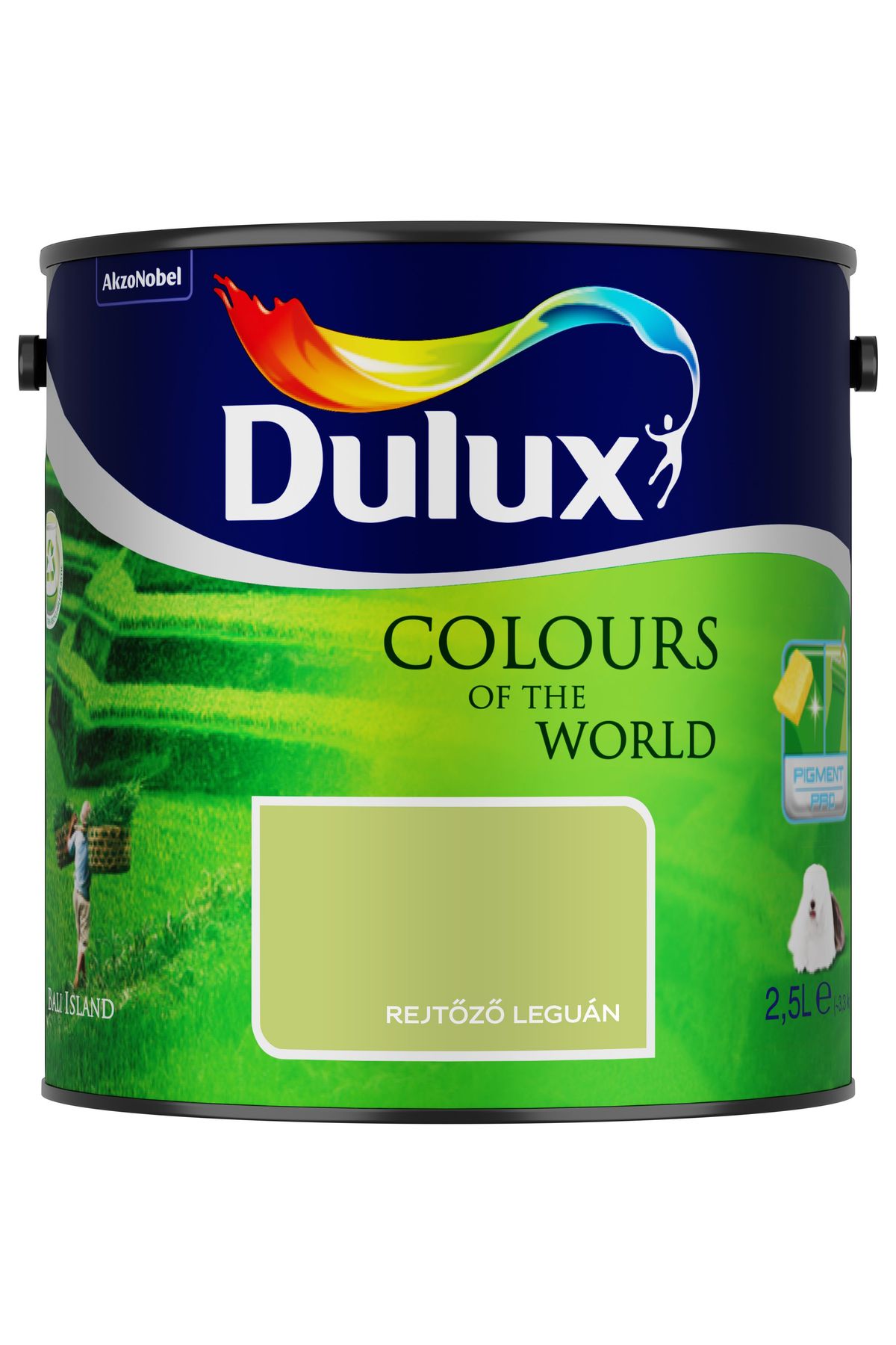 Dulux A Nagyvilág Színei Rejtőző leguán 2,5 L – Zöld, Beltéri falfesték