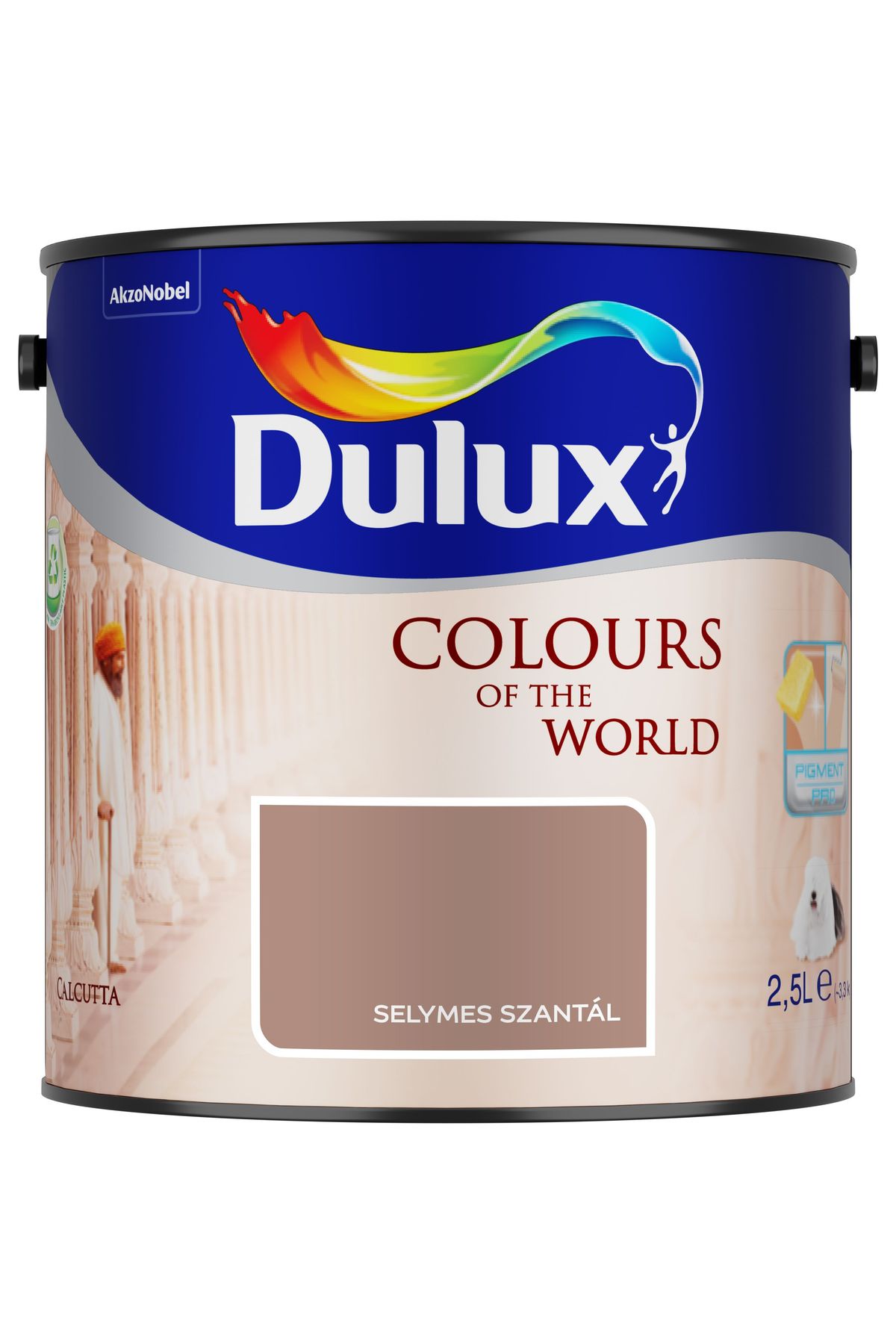 Dulux A Nagyvilág Színei Selymes szantál 2,5 L – Barna, Beltéri falfesték