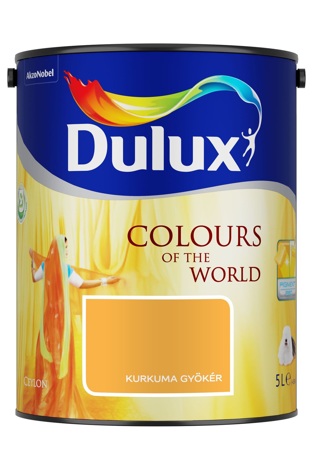 Dulux A Nagyvilág Színei Kurkuma gyökér 5 L – Narancssárga, Beltéri falfesték