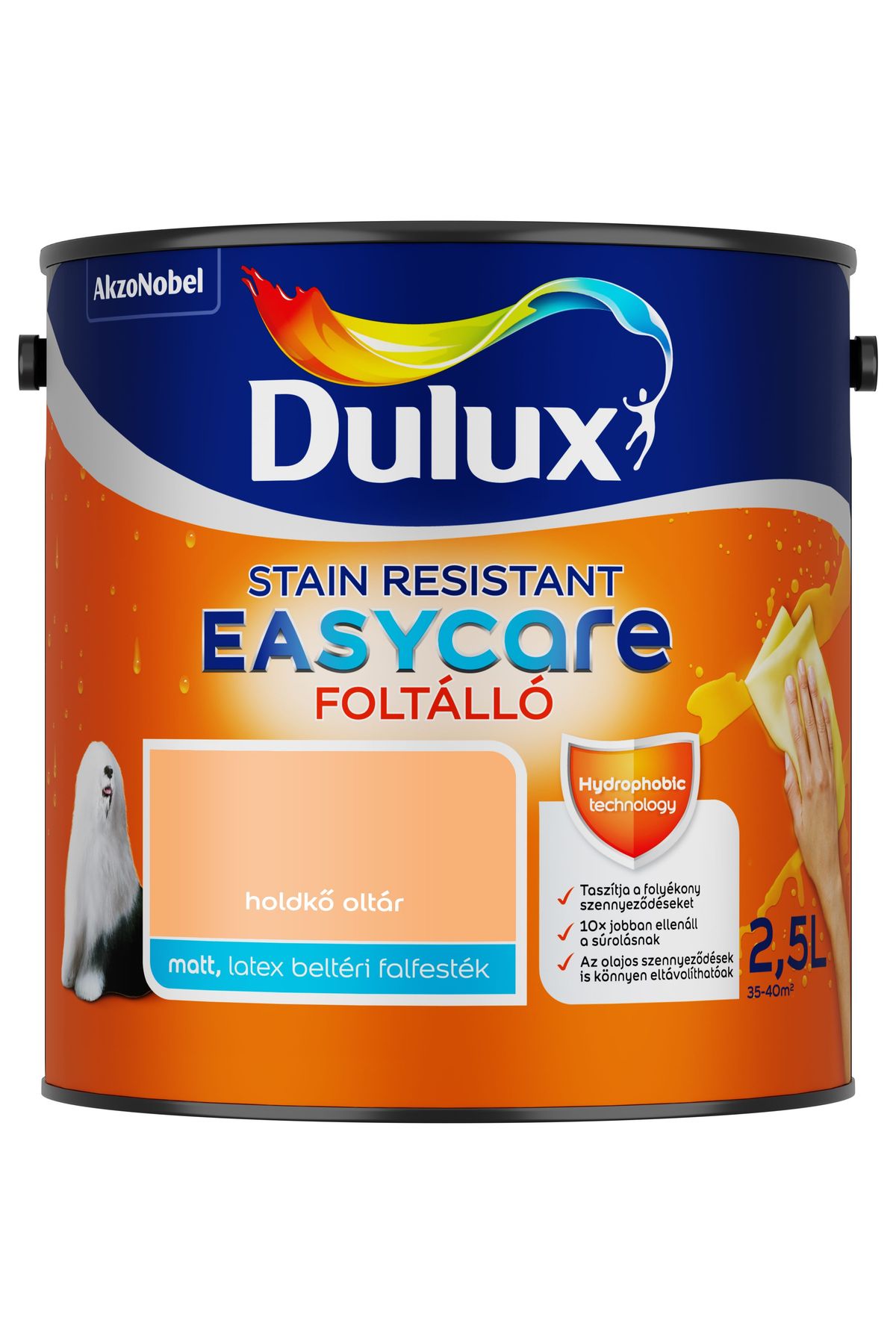 Dulux EasyCare Holdkő oltár 2,5 L – Narancssárga, Beltéri falfesték