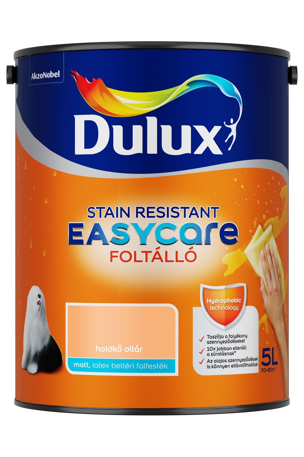 Dulux EasyCare Holdkő oltár 5 L – Narancssárga, Beltéri falfesték