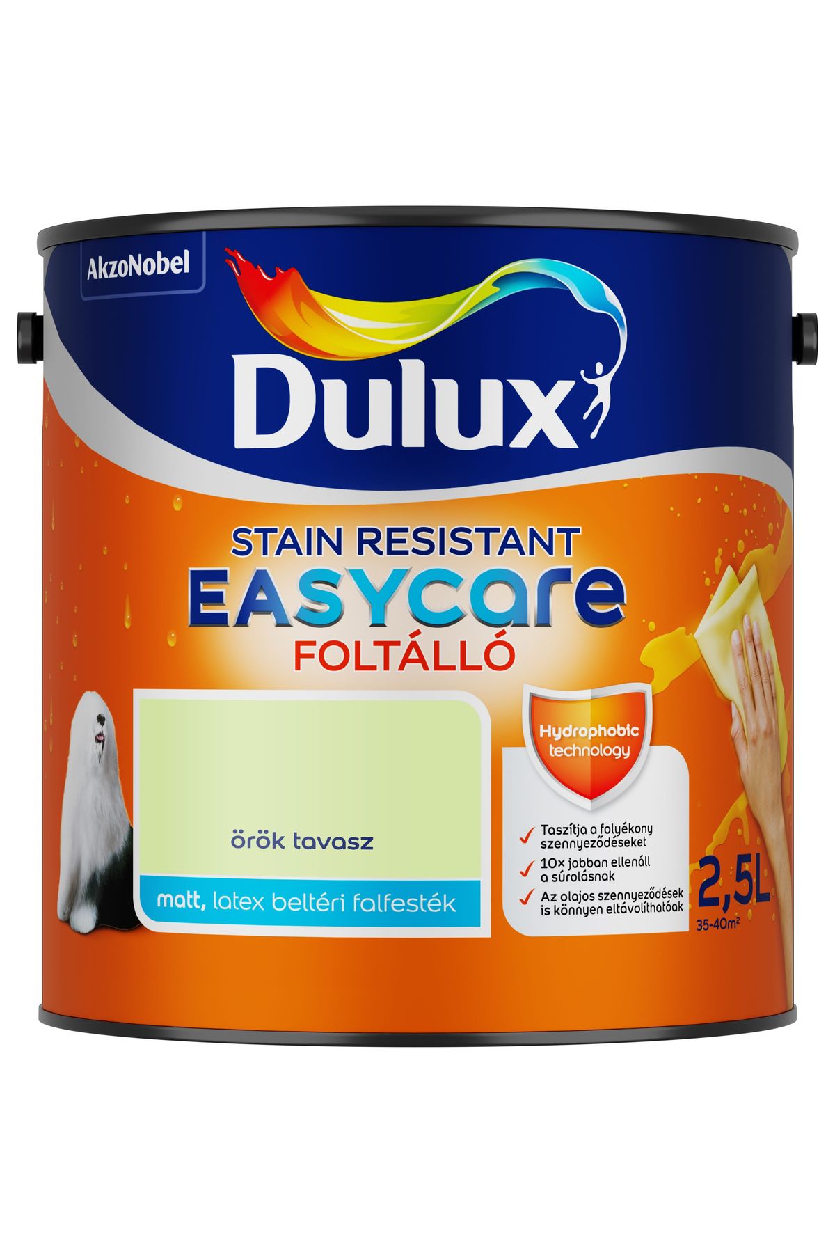 Dulux EasyCare Örök tavasz 2,5 L – Zöld, Beltéri falfesték