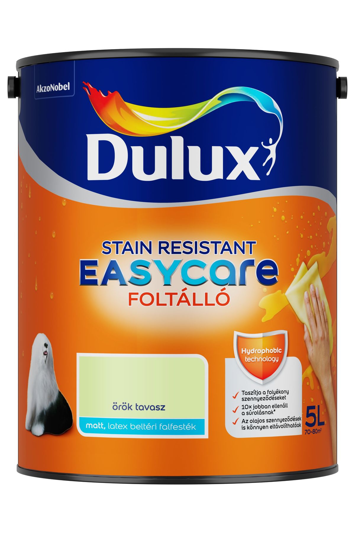 Dulux EasyCare Örök tavasz 5 L – Zöld, Beltéri falfesték