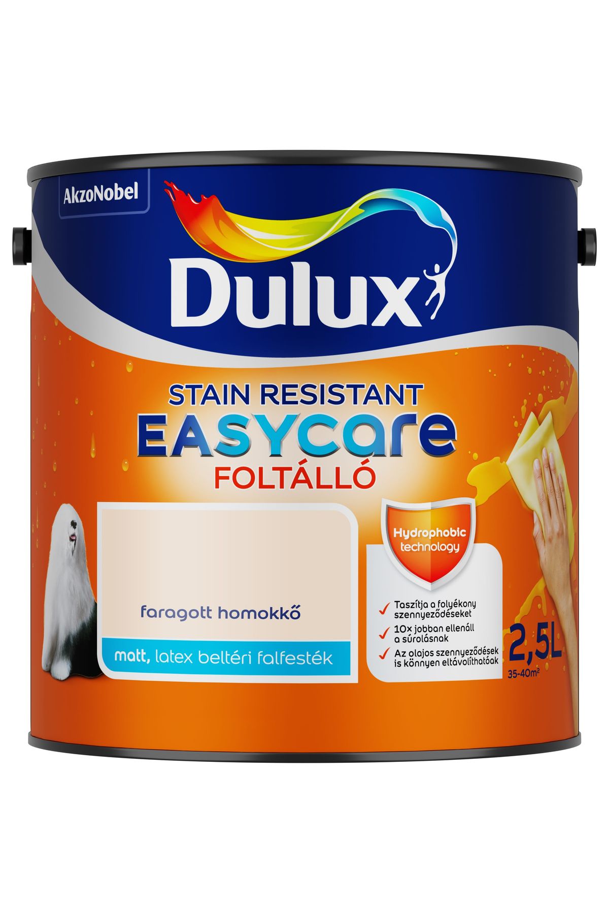 Dulux EasyCare Faragott homokkő 2,5 L – Bézs, Beltéri falfesték