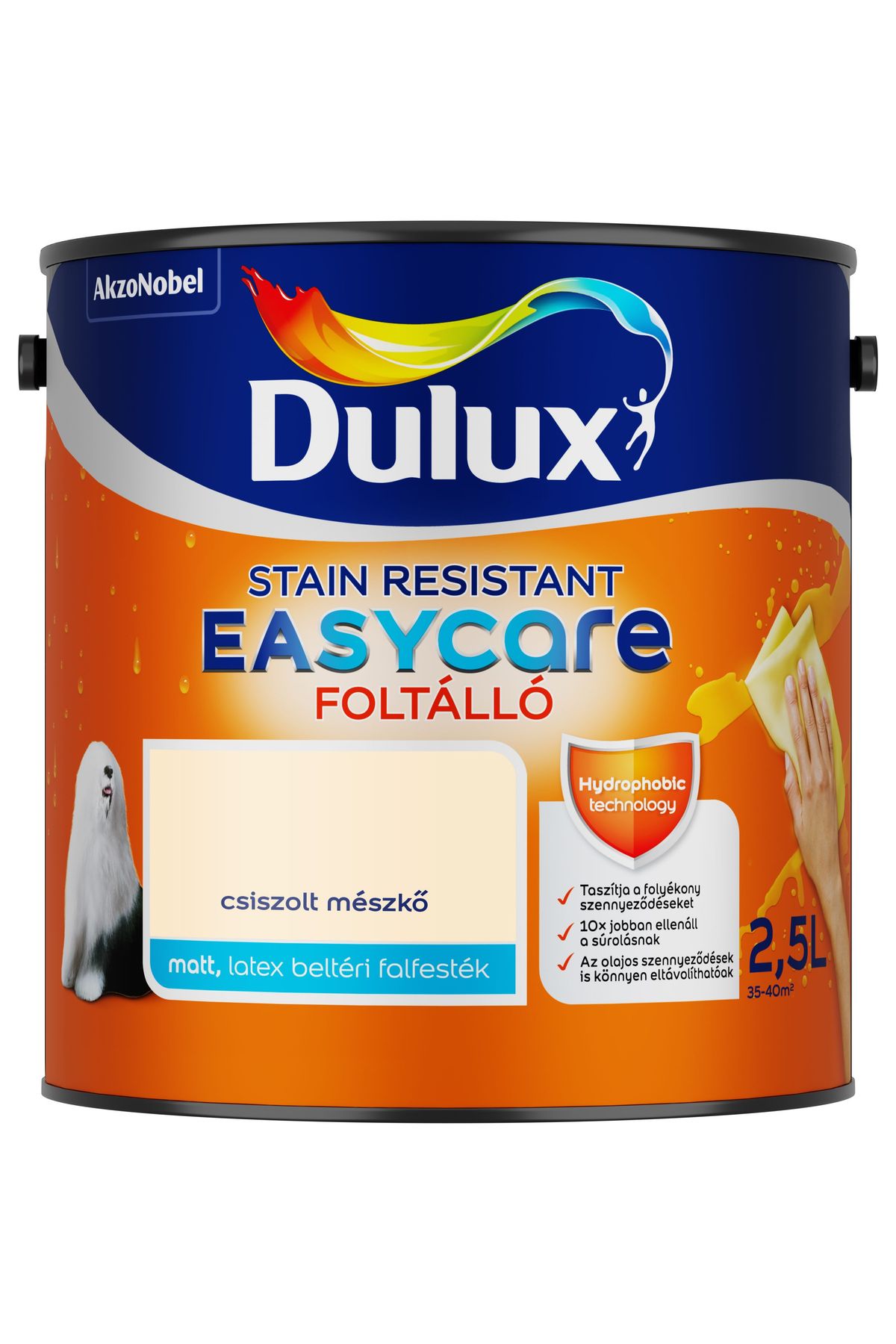 Dulux EasyCare Csiszolt mészkő 2,5 L – Bézs, Beltéri falfesték