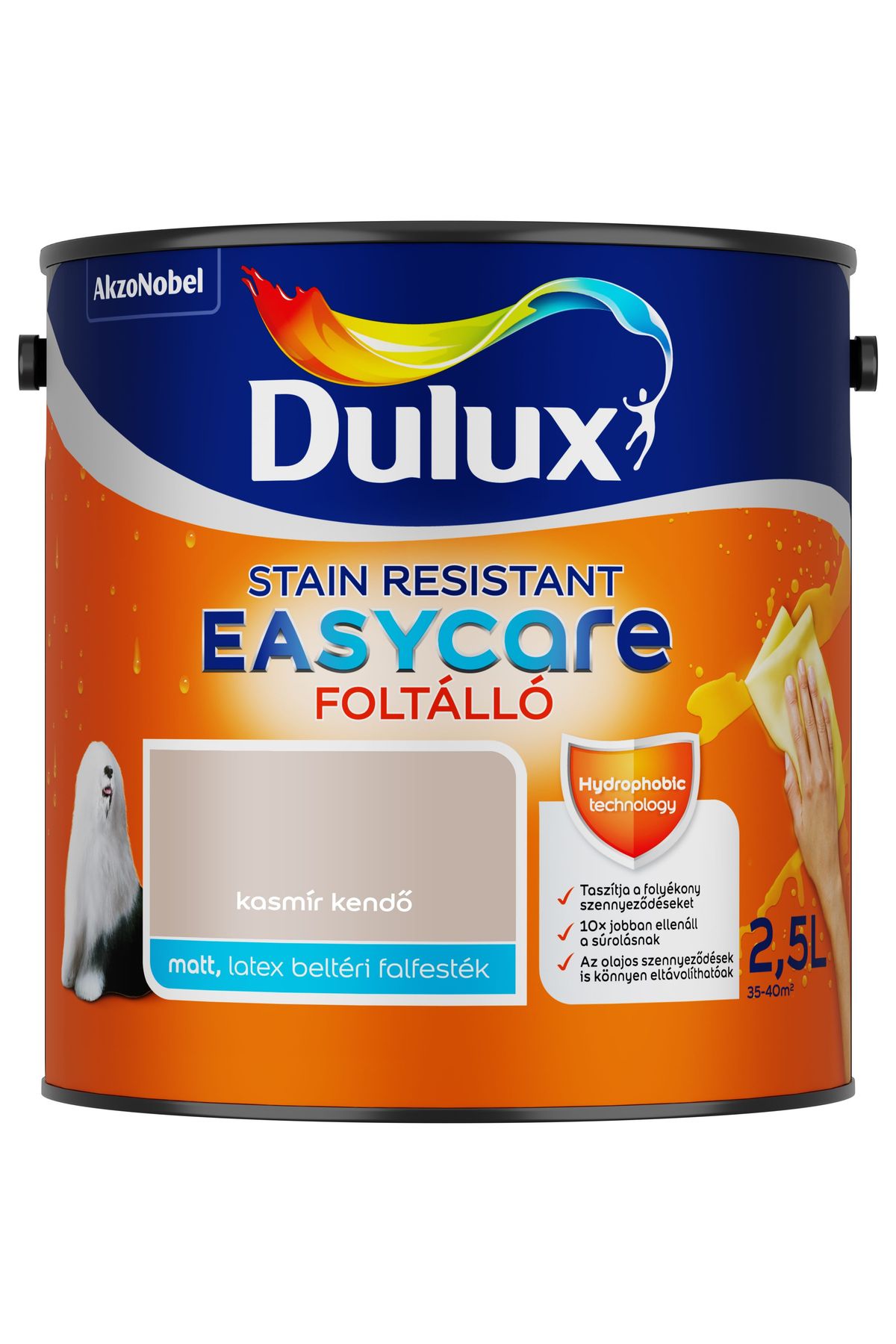 Dulux EasyCare Kasmír kendő 2,5 L – Barna, Beltéri falfesték