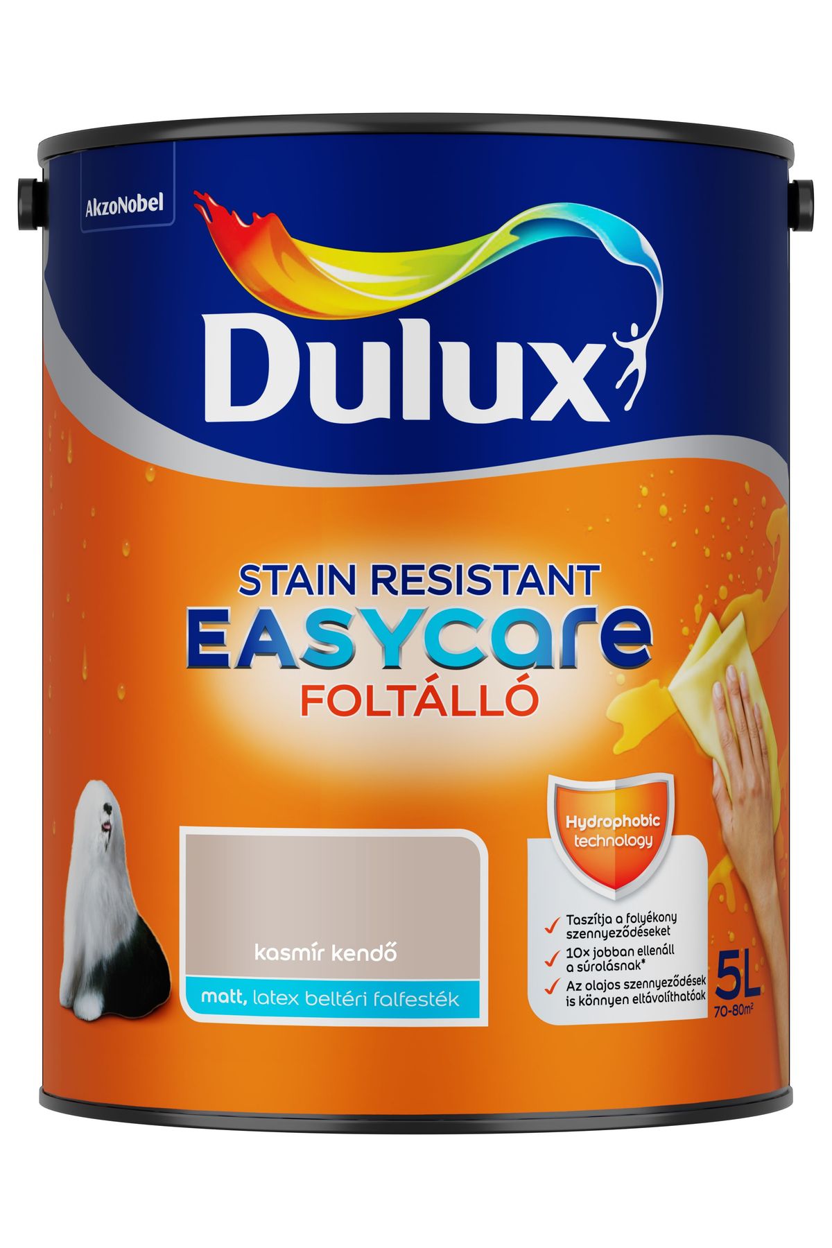 Dulux EasyCare Kasmír kendő 5 L – Barna, Beltéri falfesték
