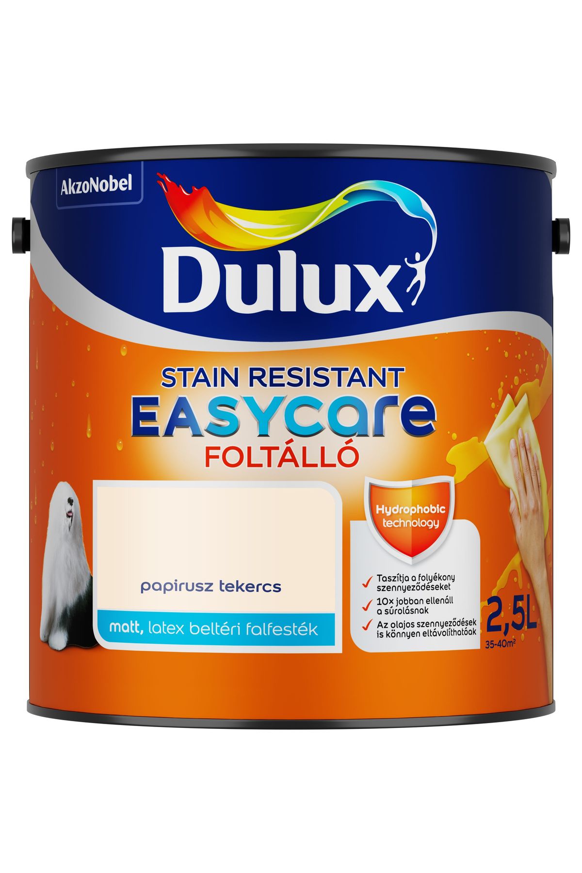 Dulux EasyCare Papirusz tekercs 2,5 L – Bézs, Beltéri falfesték