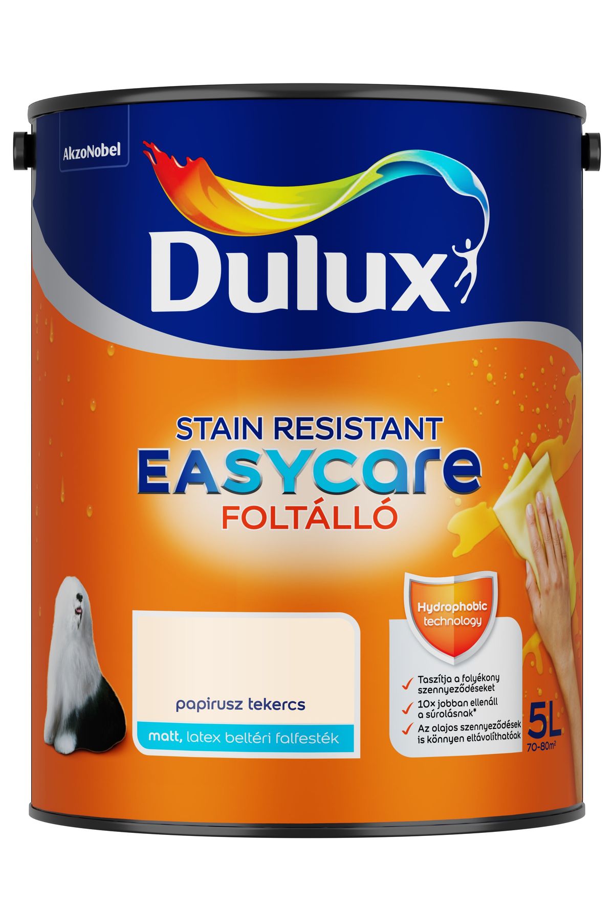 Dulux EasyCare Papirusz tekercs 5 L – Bézs, Beltéri falfesték
