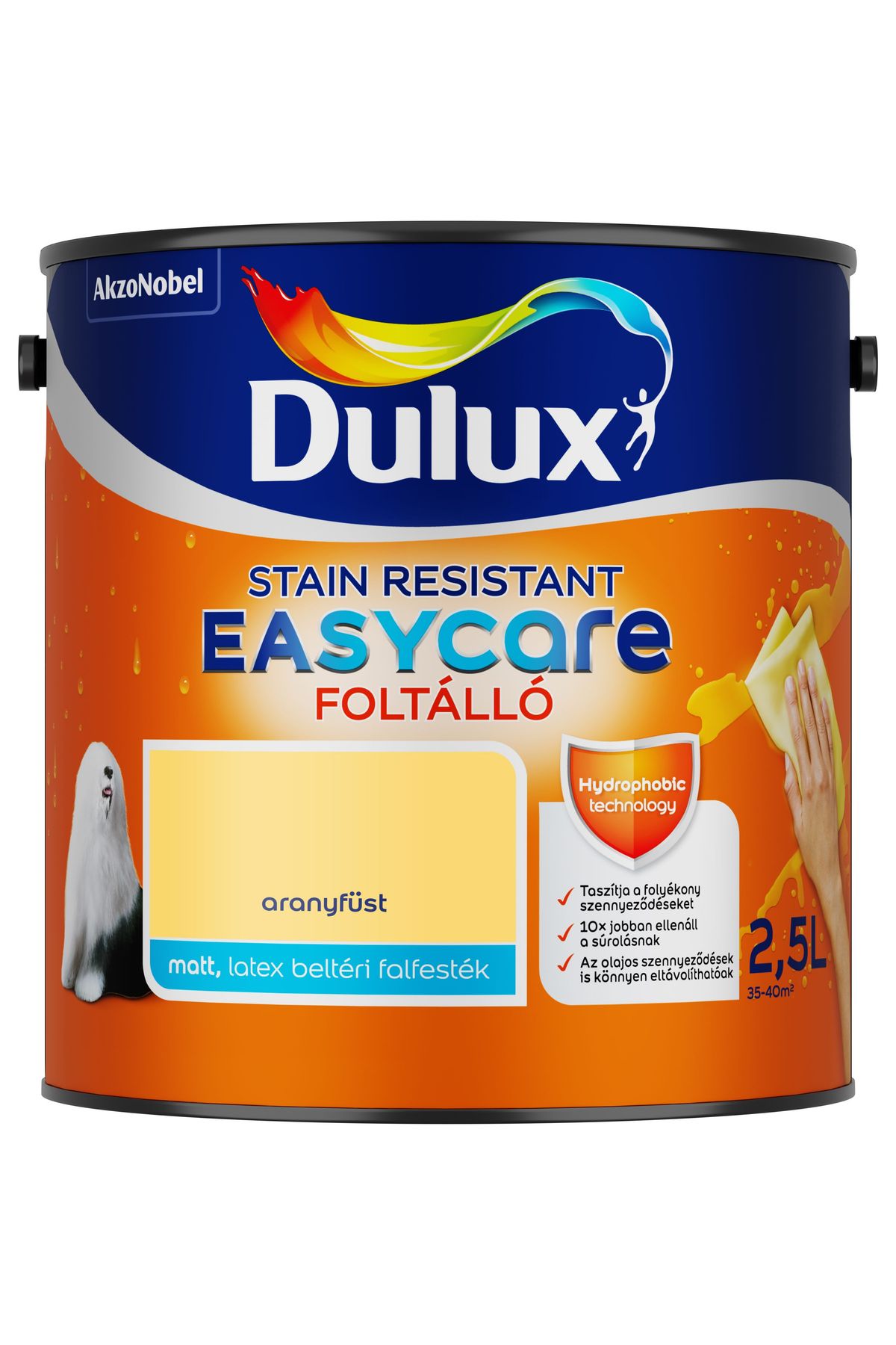 Dulux EasyCare Aranyfüst 2,5 L – Beltéri falfesték