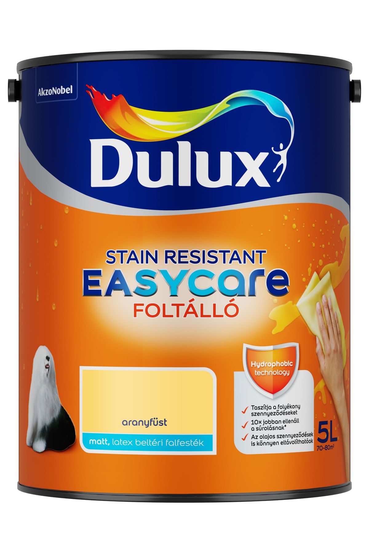 Dulux EasyCare Aranyfüst 5 L – Beltéri falfesték