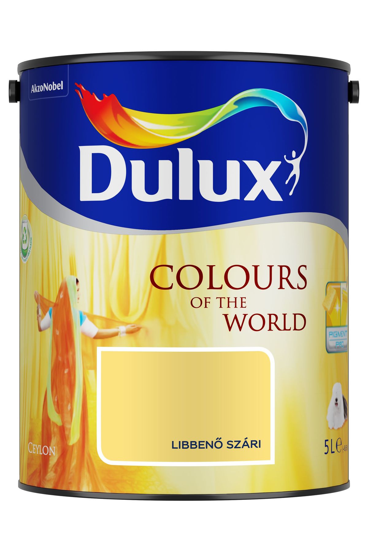 Dulux A Nagyvilág Színei Libbenő szári 5 L – Sárga, Beltéri falfesték