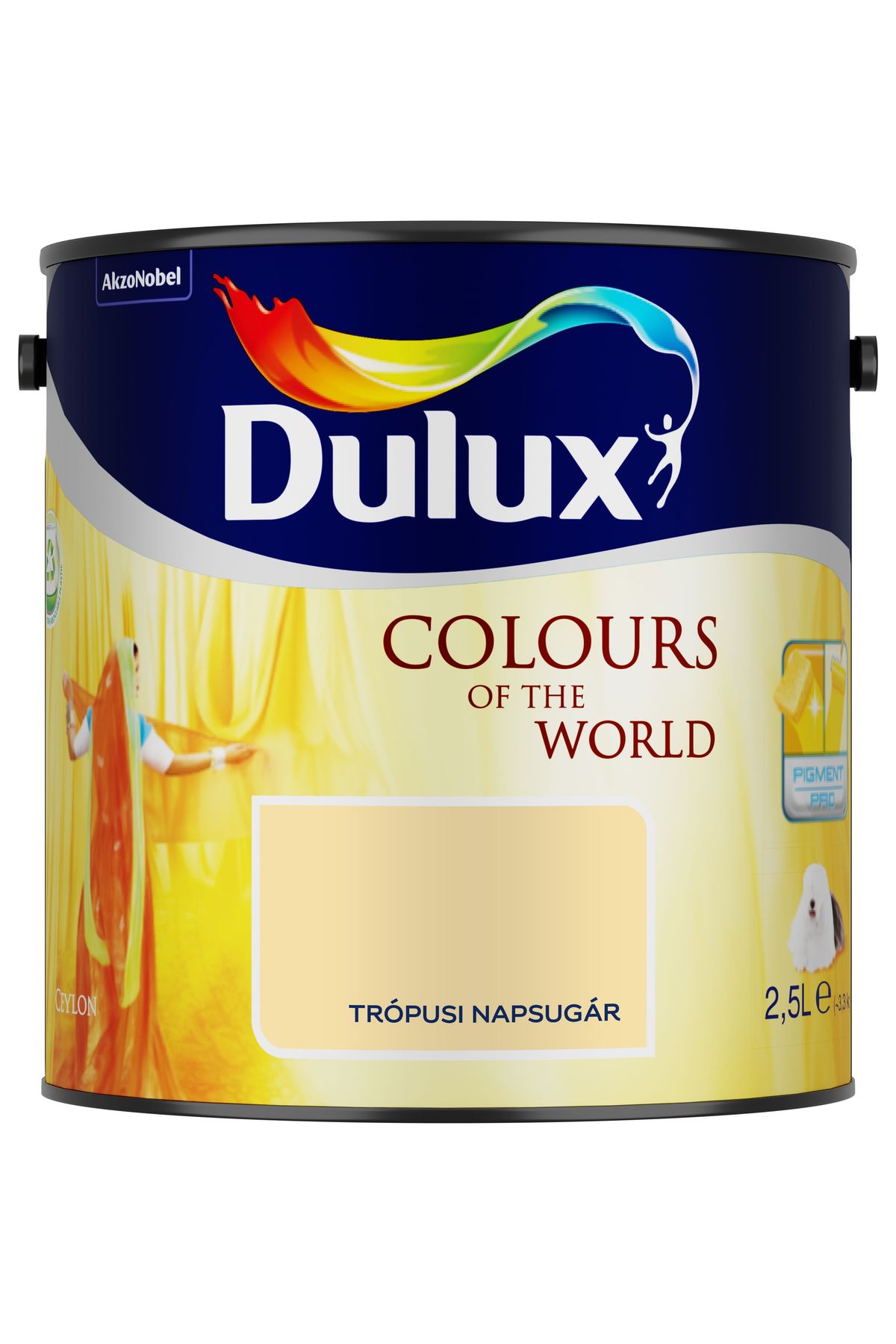 Dulux A Nagyvilág Színei Trópusi napsugár 2,5 L – Narancssárga, Beltéri falfesték