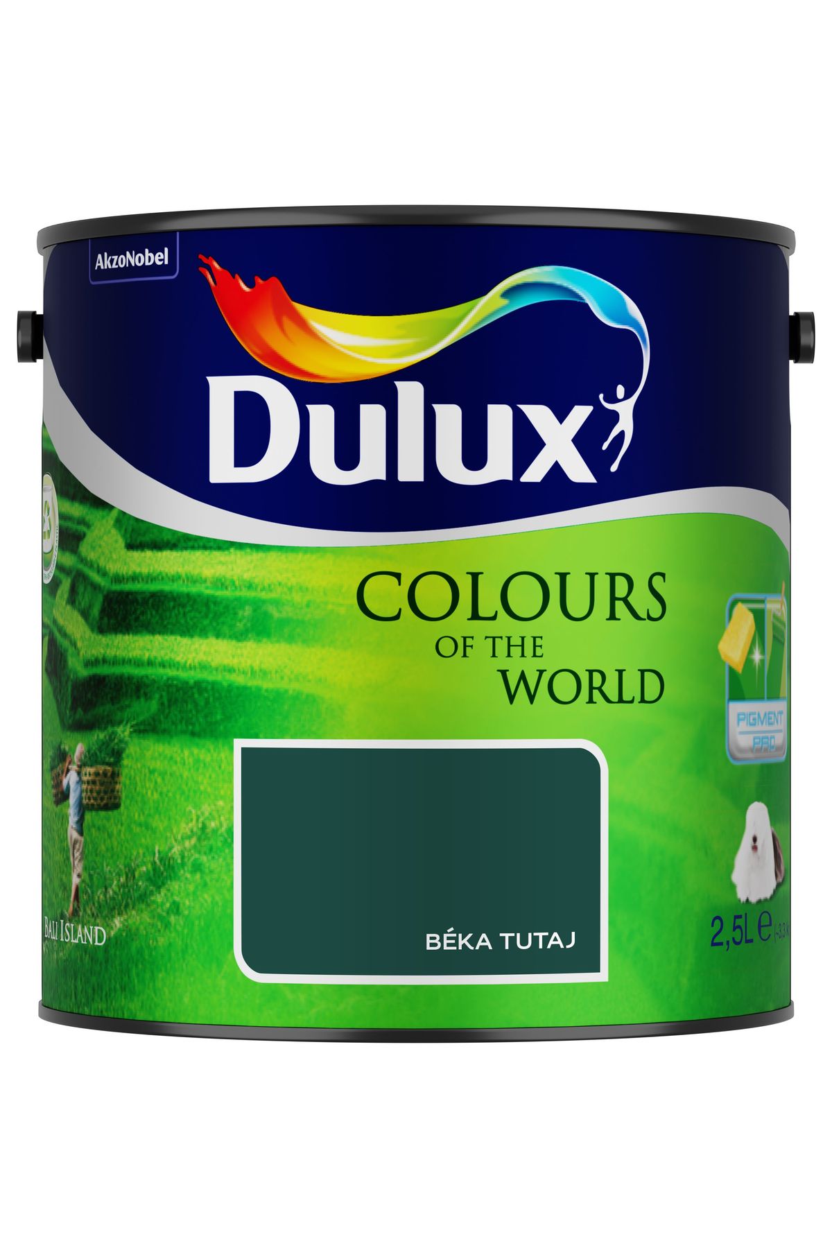 Dulux A Nagyvilág Színei Béka tutaj 2,5 L – Zöld, Beltéri falfesték