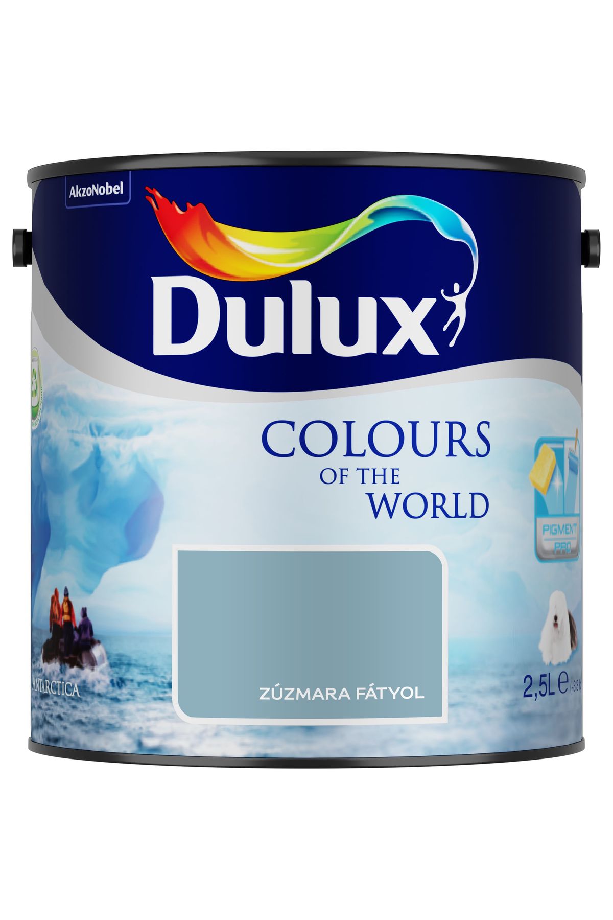 Dulux A Nagyvilág Színei Zúzmara fátyol 2,5 L – Kék, Beltéri falfesték