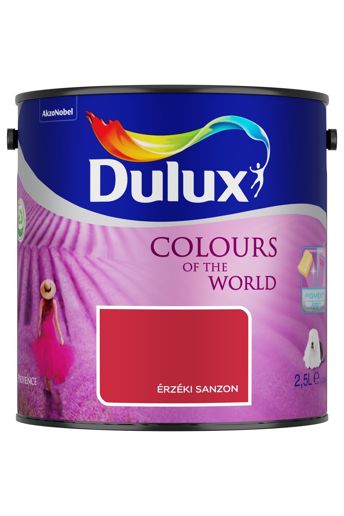 Dulux A Nagyvilág Színei Érzéki sanzon 2,5 L – Piros, Beltéri falfesték