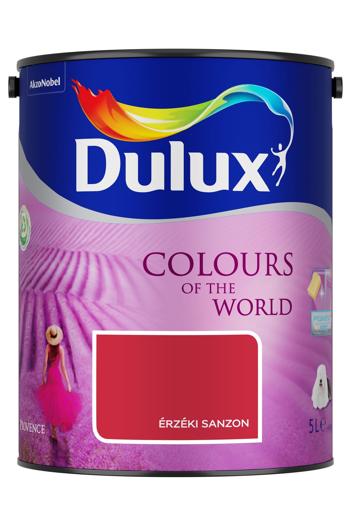 Dulux A Nagyvilág Színei Érzéki sanzon 5 L – Piros, Beltéri falfesték