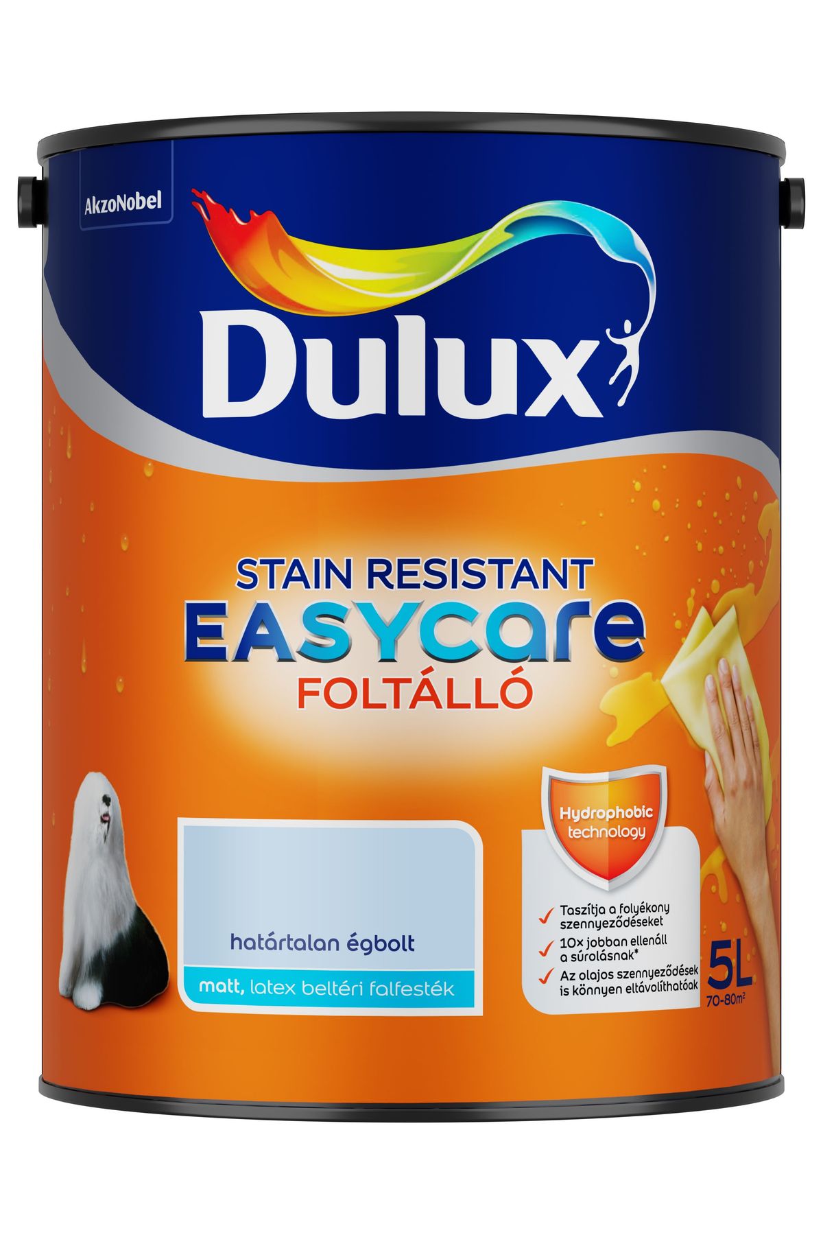 Dulux EasyCare Határtalan égbolt 5 L – Kék, Beltéri falfesték