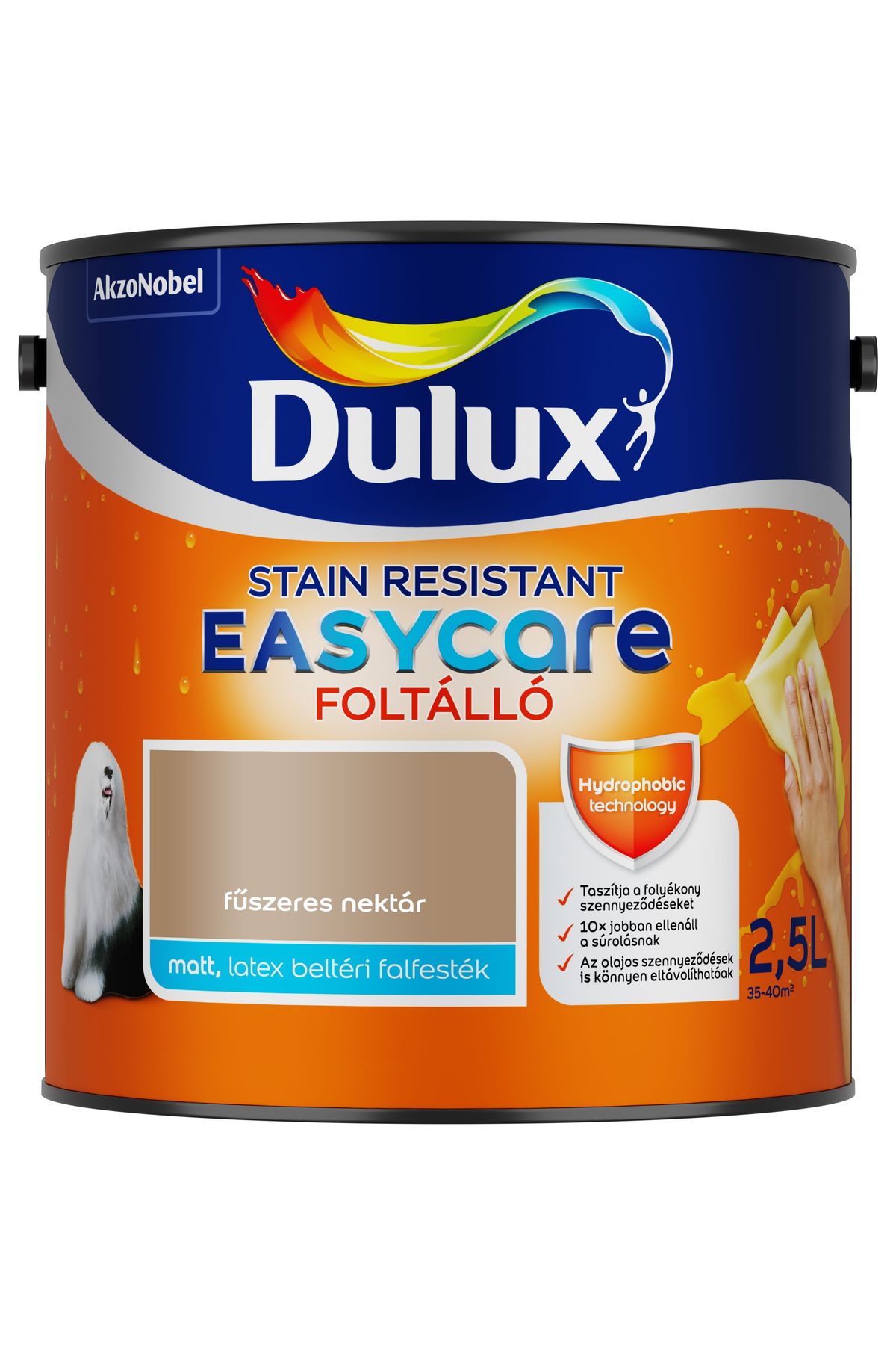Dulux EasyCare Fűszeres nektár - Az év színe'19 2,5 L – Barna, Beltéri falfesték