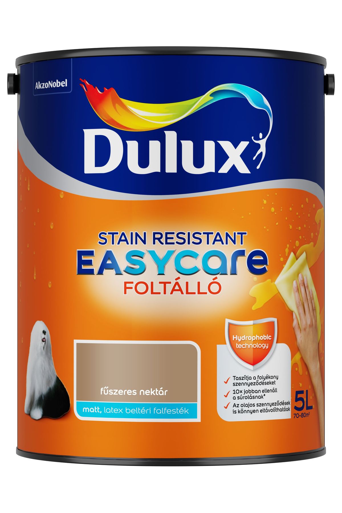 Dulux EasyCare Fűszeres nektár - Az év színe'19 5 L – Barna, Beltéri falfesték