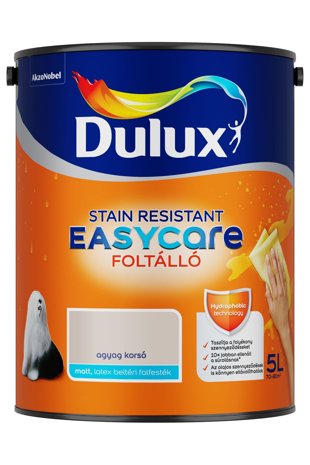 Dulux EasyCare Agyag korsó 5 L – Bézs, Beltéri falfesték
