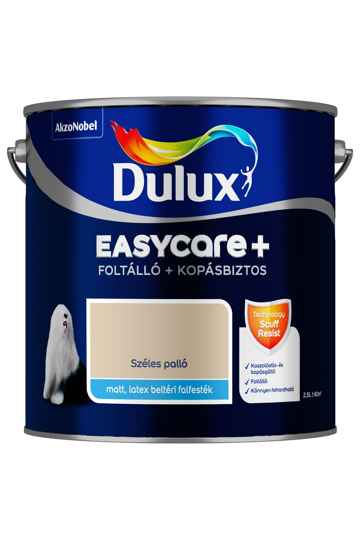 Dulux EasyCare+ Széles palló 2,5L – Bézs, Beltéri falfesték