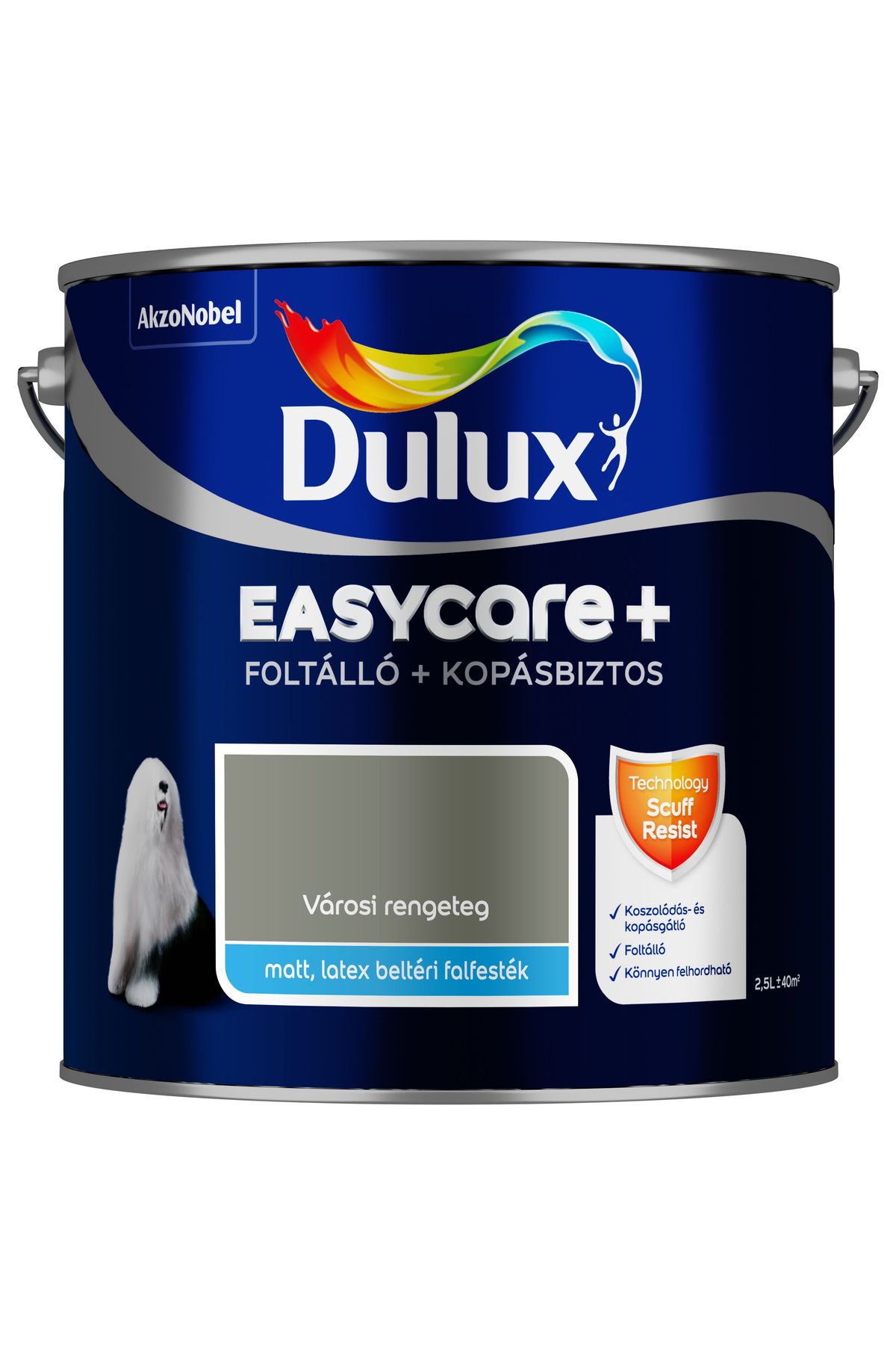 Dulux EasyCare+ Városi rengeteg 2,5L – Zöld, Beltéri falfesték