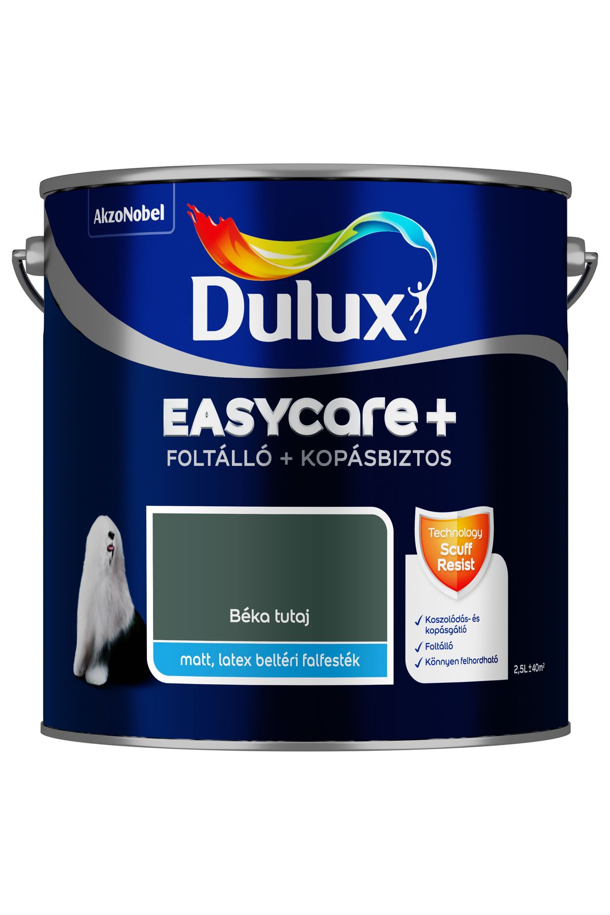 Dulux EasyCare+ Béka tutaj 2,5L – Zöld, Beltéri falfesték