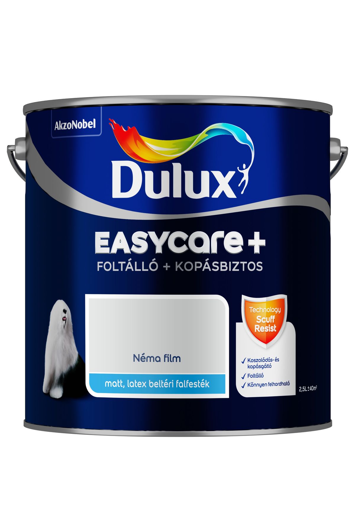Dulux EasyCare+ Néma film 2,5L – Szürke, Beltéri falfesték