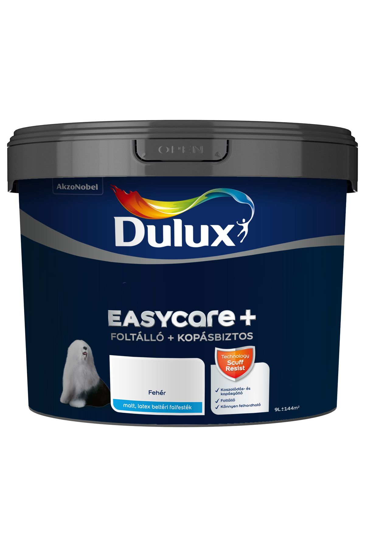 Dulux EasyCare+ Fehér 9L – Beltéri falfesték