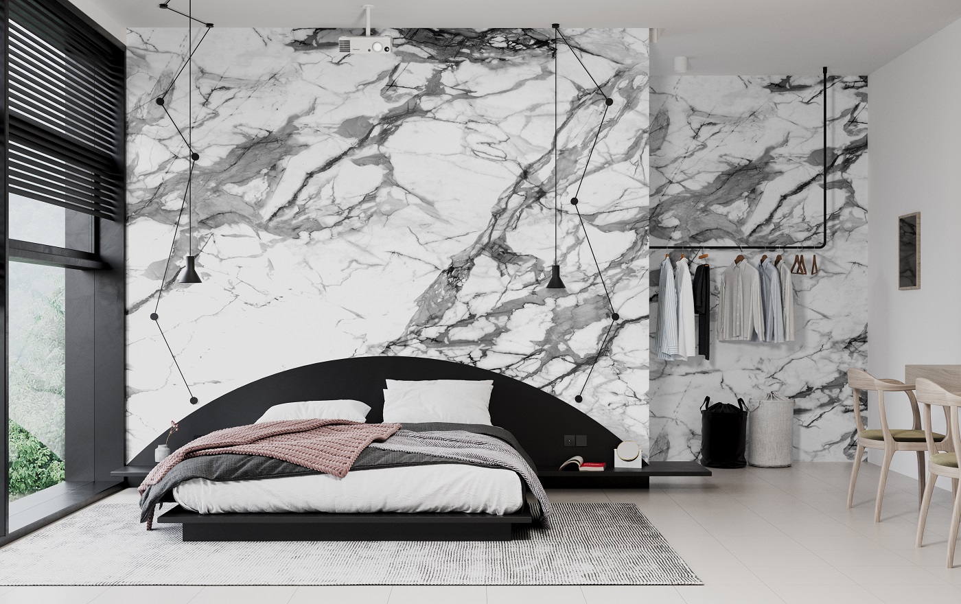 MEO VINSON 3307 magasfényű XXL – Márvány, SPC / Vinyl falburkolat