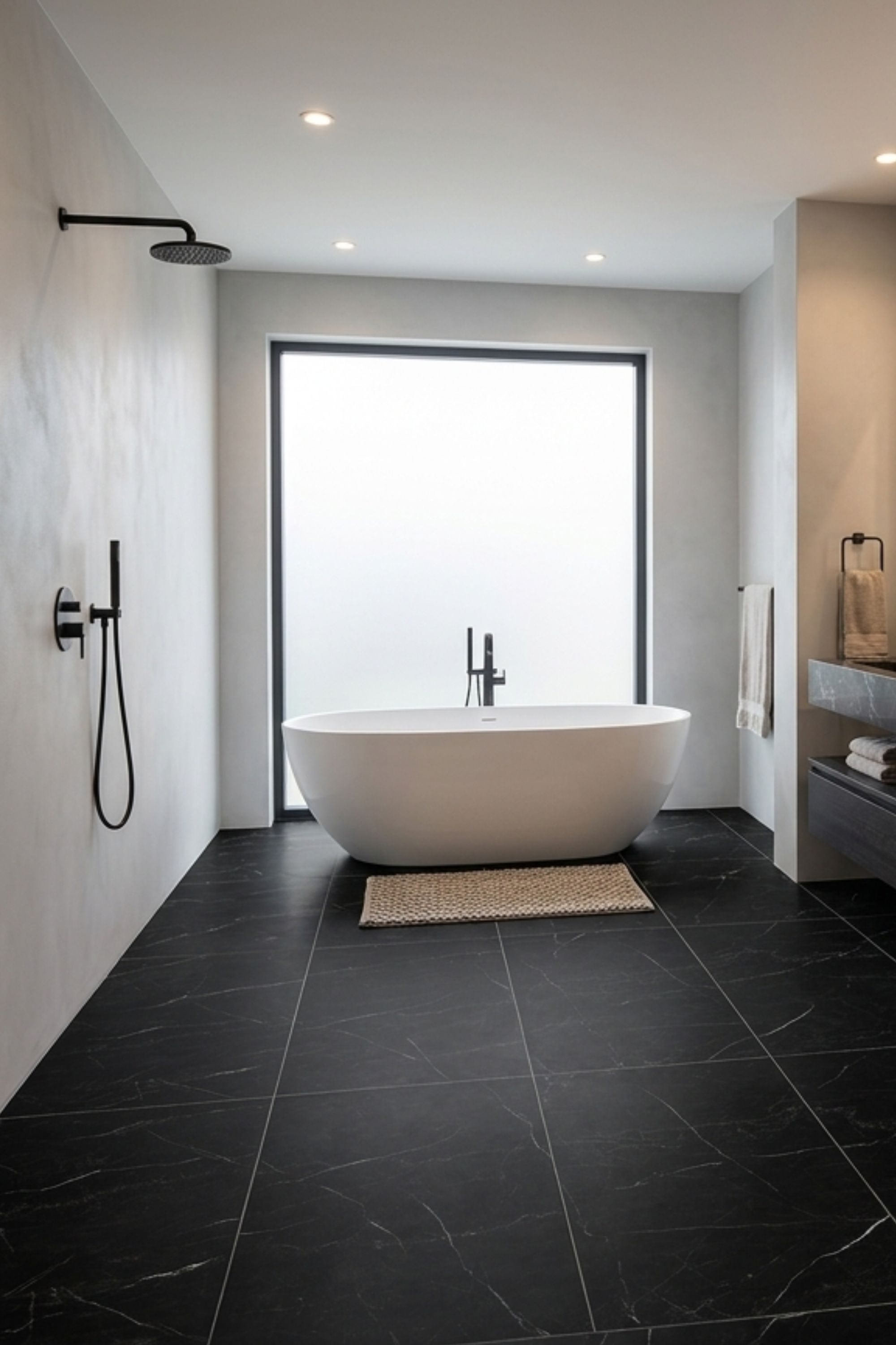 MEO CALACATTA BLACK 3479 magasfényű XXL – Márvány, SPC / Vinyl falburkolat