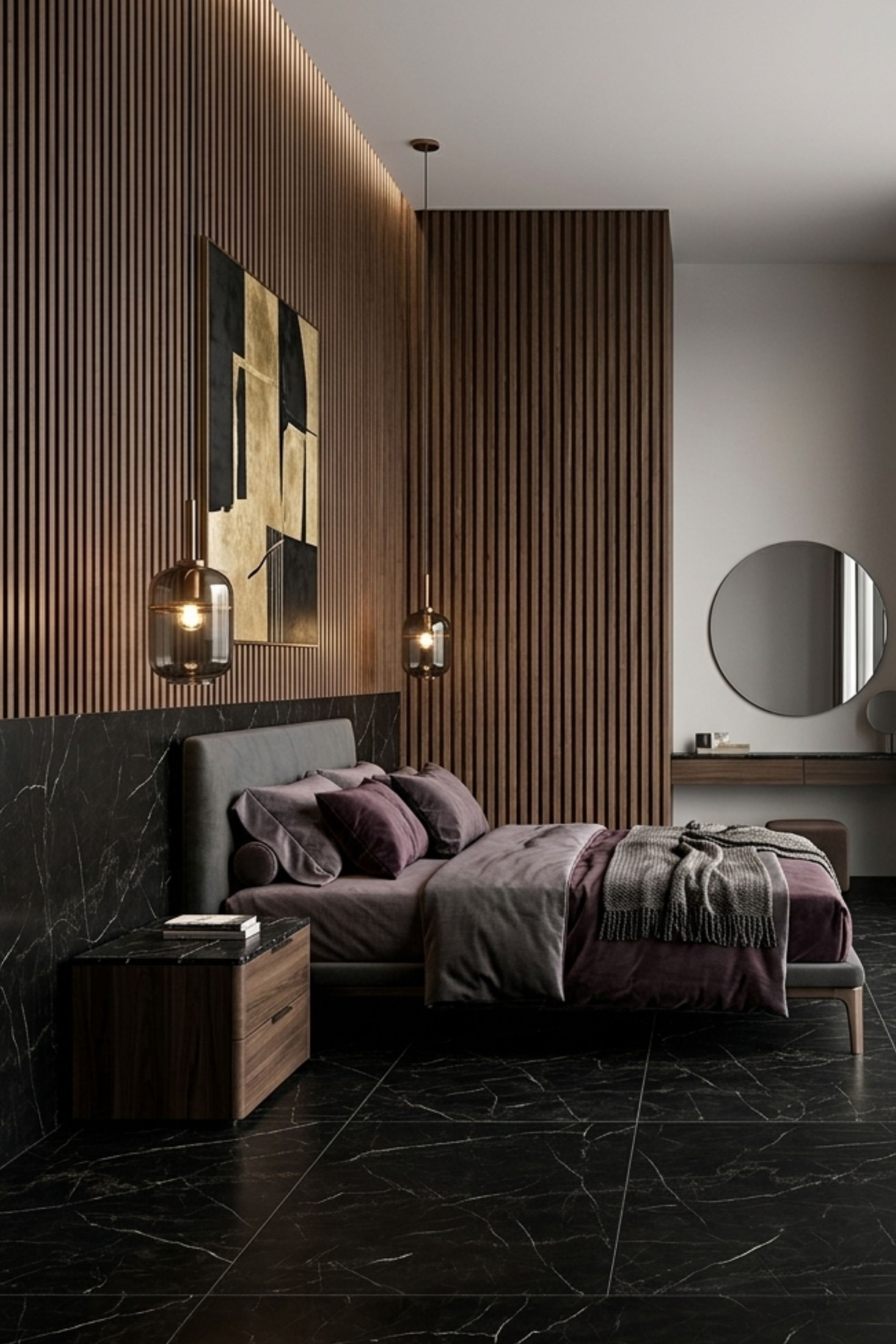 MEO CALACATTA BLACK 3479 magasfényű XL – Márvány, SPC / Vinyl padló
