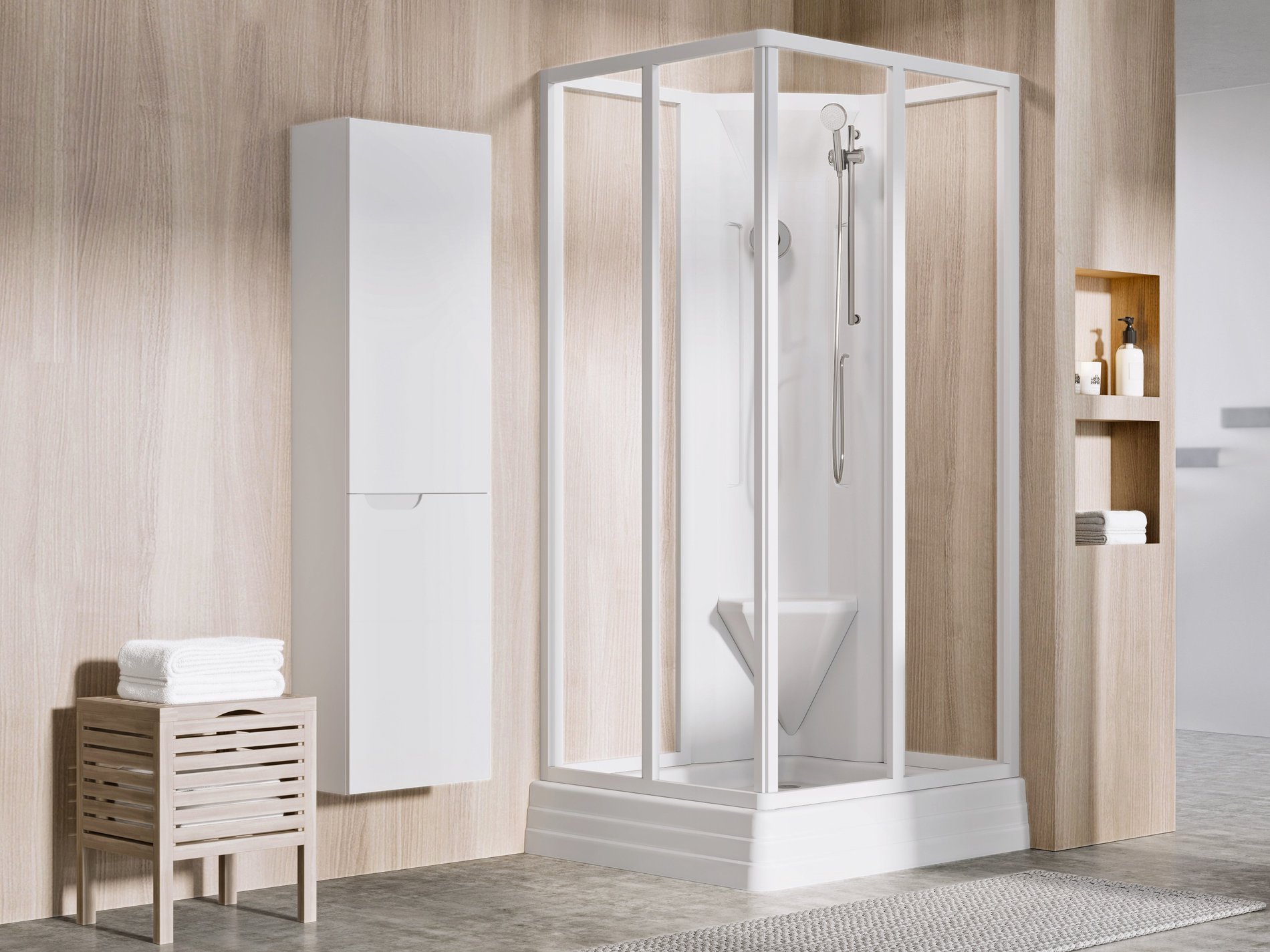Ravak Angela 80x80 zuhanytálca PU fehér – Sarok zuhanytálcák
