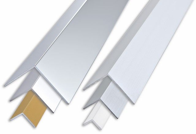 Bau Dekor ALU utólagos élvédő 15x15mm elox ezüst 2M – Fém profilok