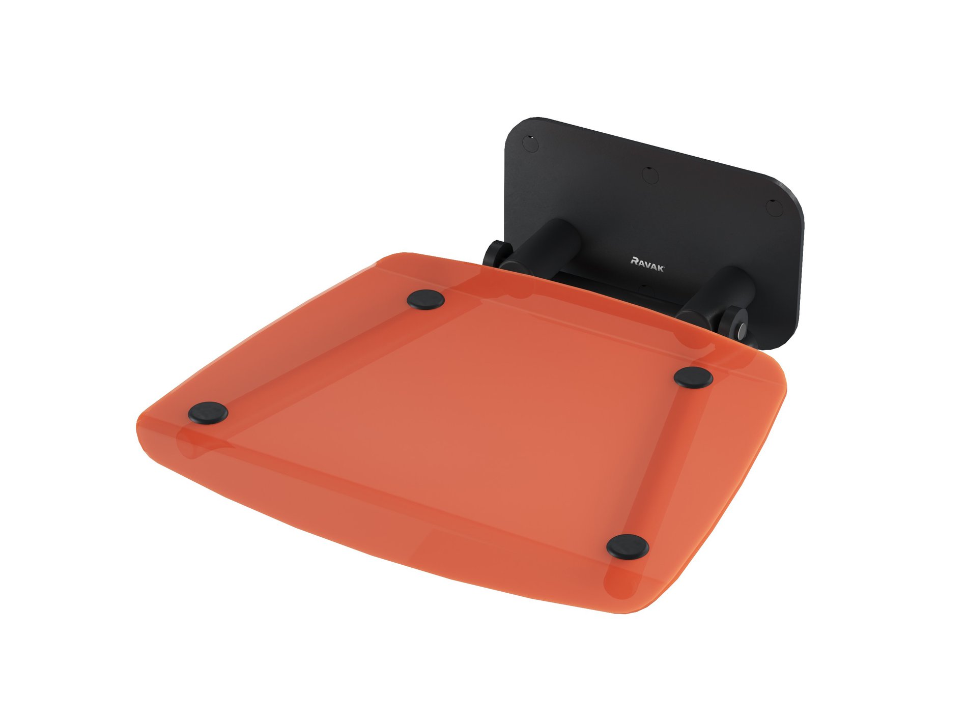 Ravak Ovo-B II ülőke Orange/fekete – Szögletes zuhanyülőkék