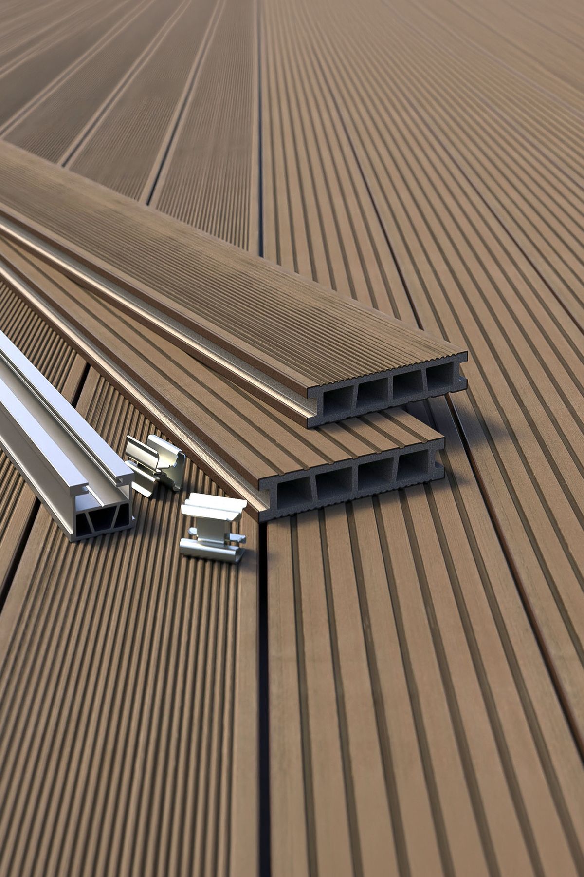 Bergdeck B150 WPC teraszpadló - Azobe, 240 cm